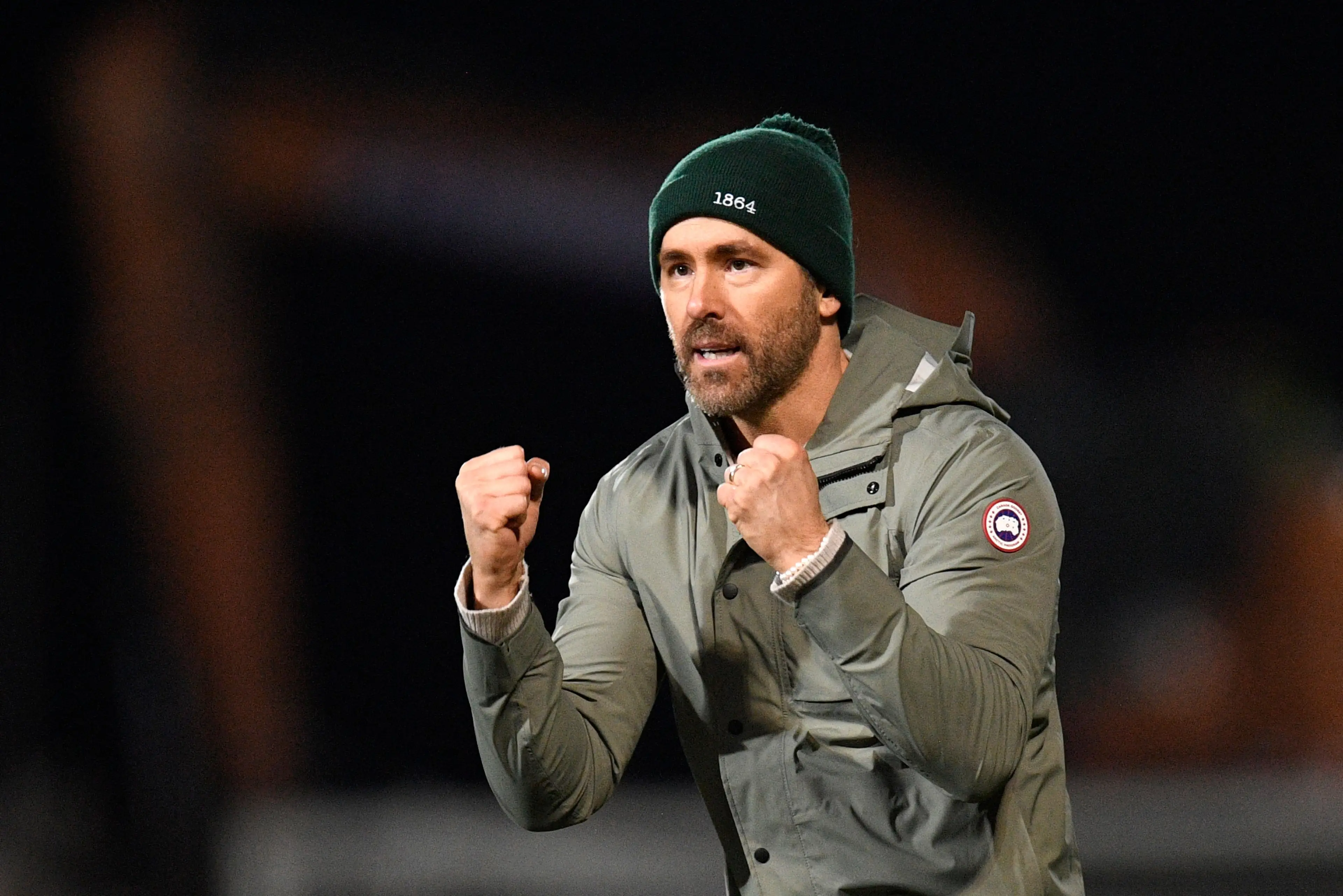 Ryan Reynolds celebrating at Wrexham- Getty