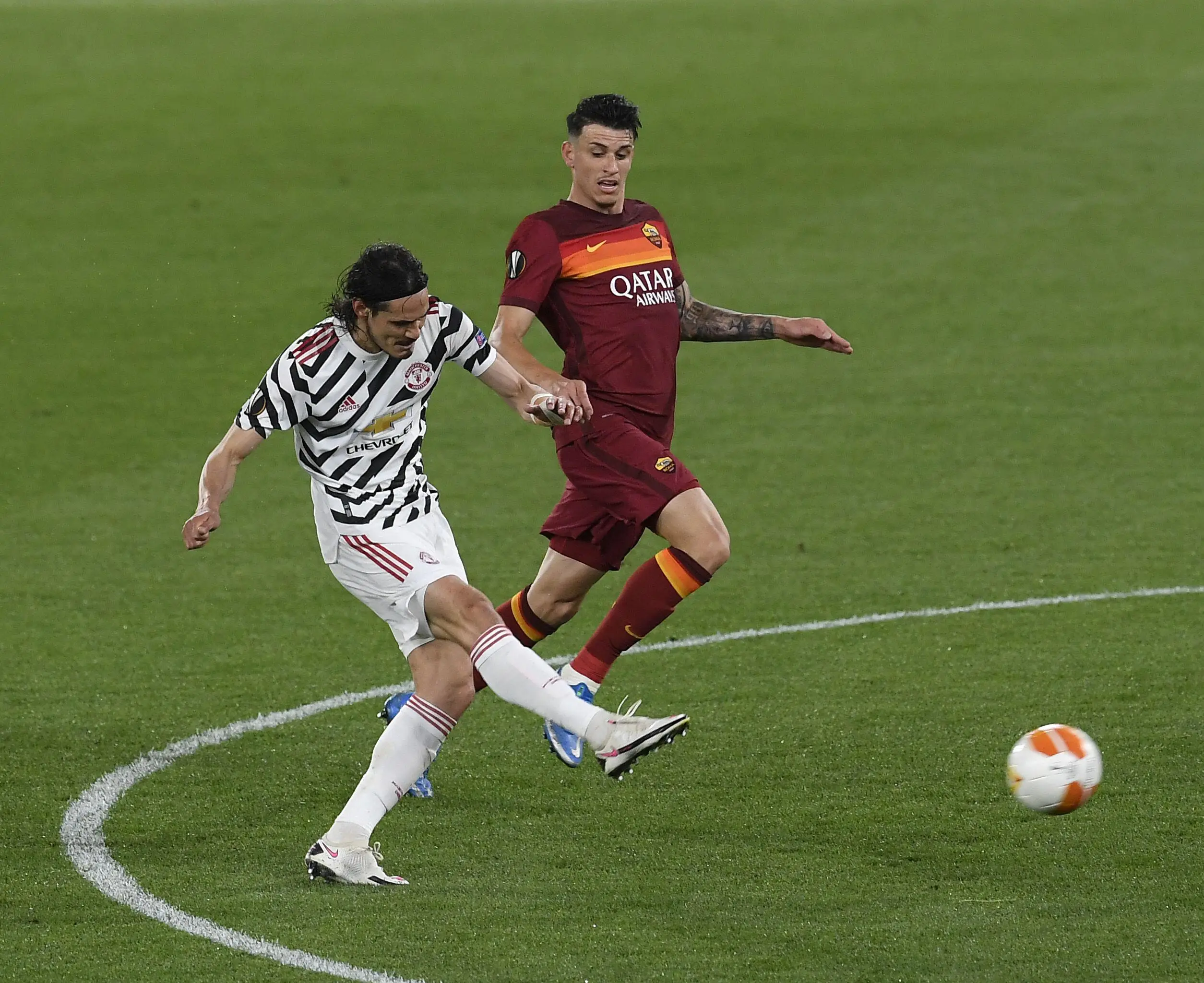 Edinson Cavani scored against Roma in 2020/21. (Alamy)