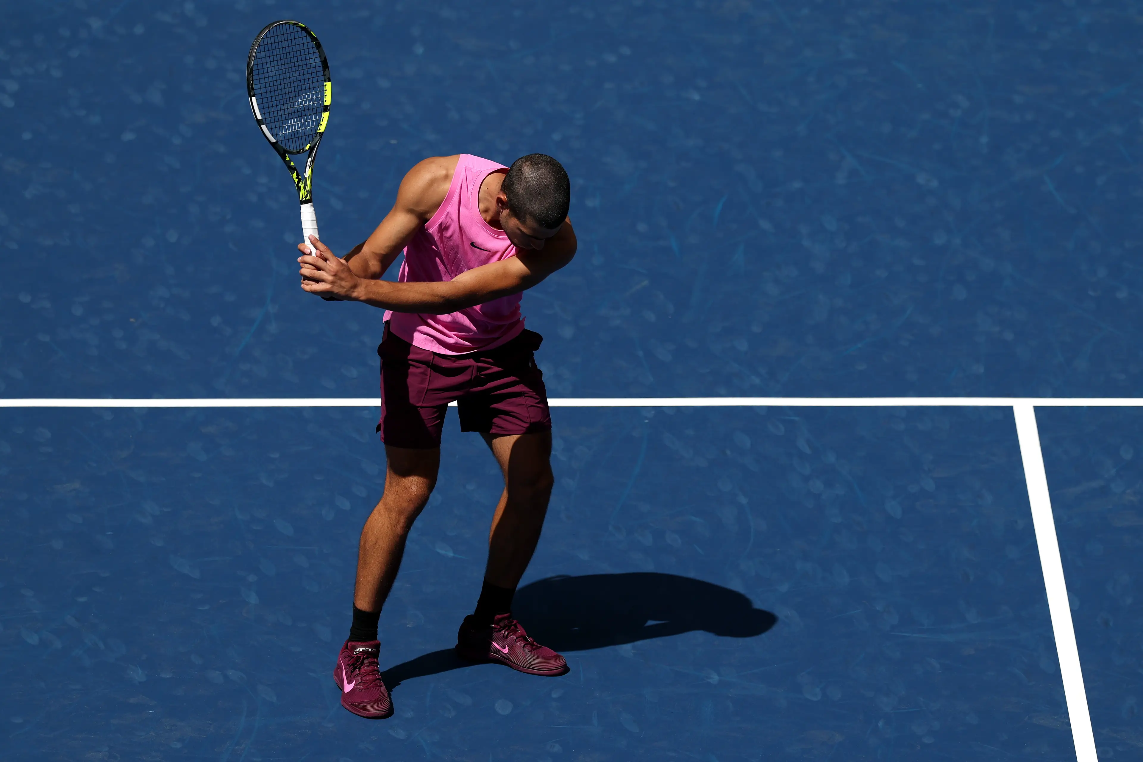 Carlos Alcaraz celebrates. Image: Clive Brunskill / Staff via Getty