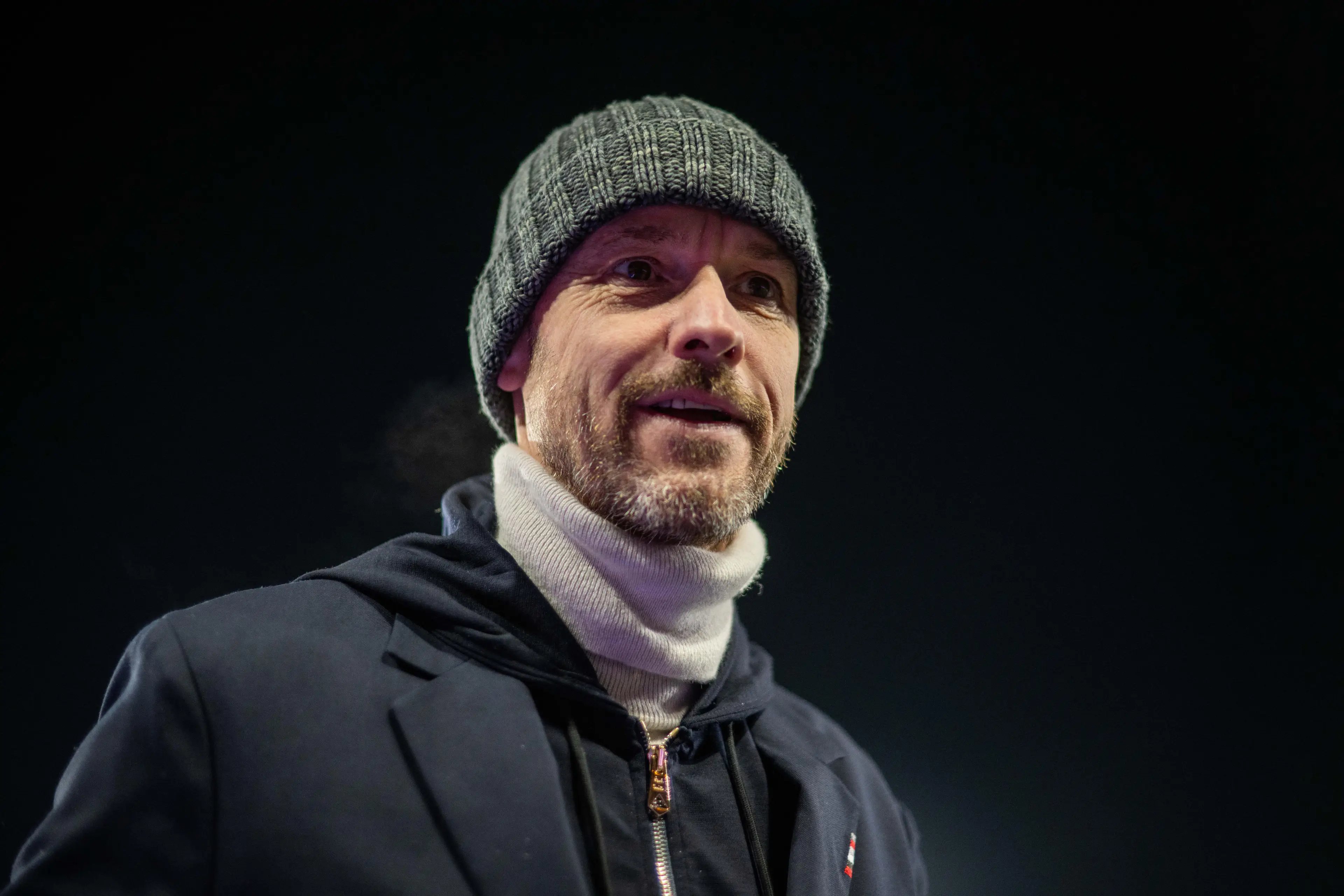 Ten Hag at Selhurst Park. (Image