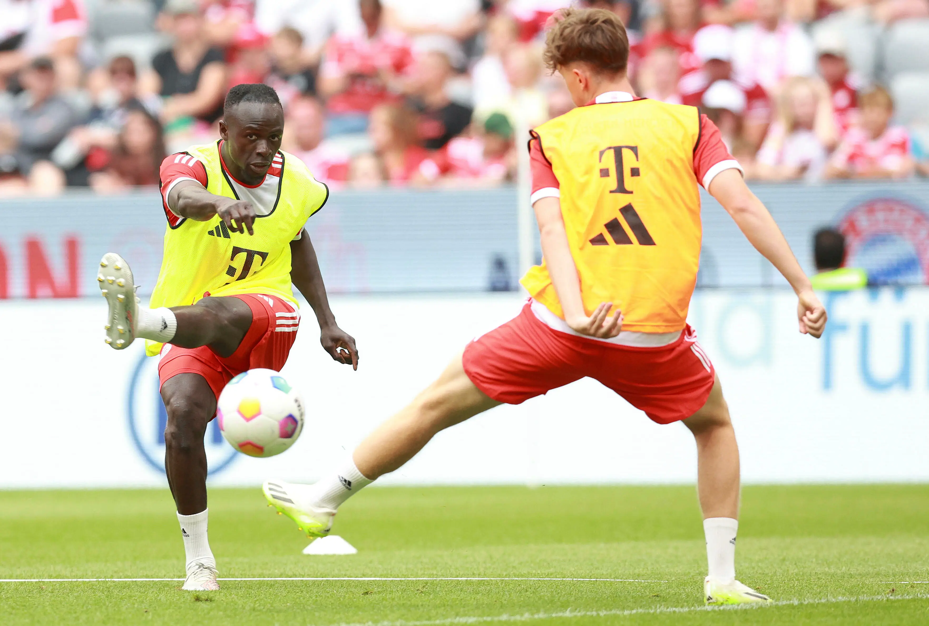 Sadio Mane (left) is set to move on to pastures new following an unsuccessful stint at Bayern Munich. (