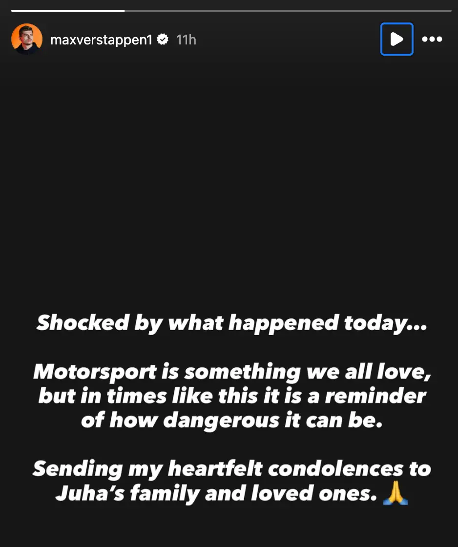 Image: Instagram/Max Verstappen