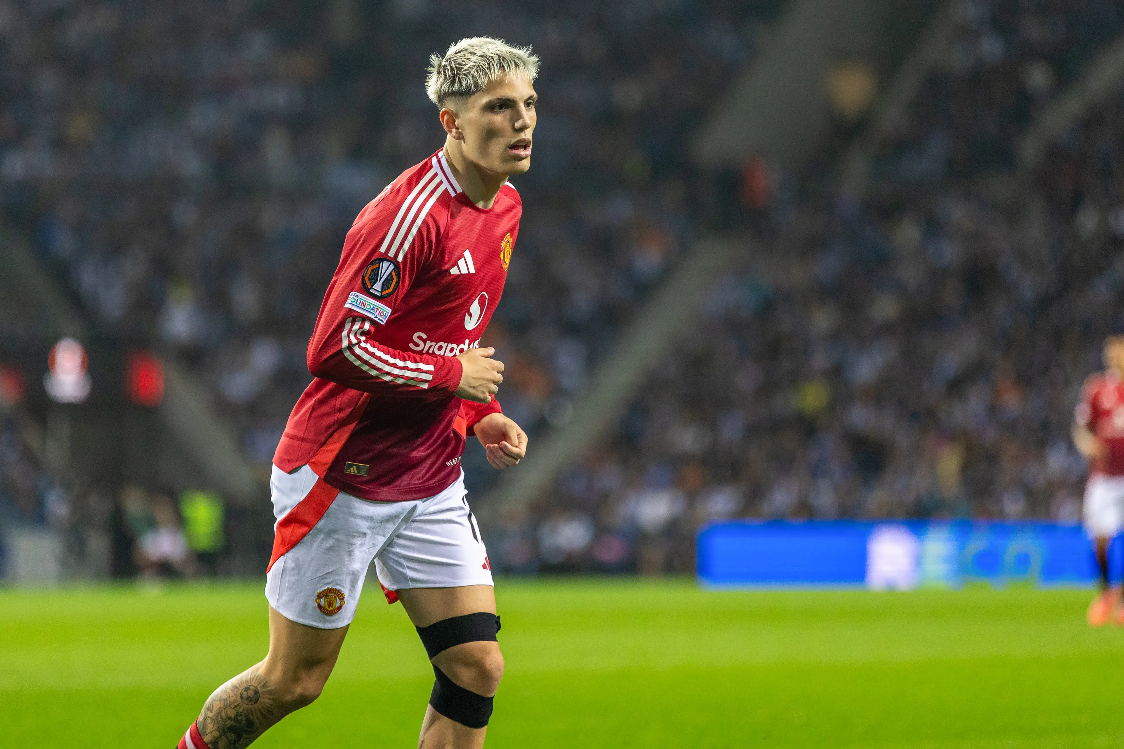 Alejandro Garnacho in action for Manchester United. Image: Getty