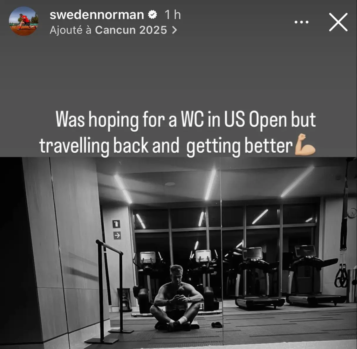 Wawrinka's coach appeared to indicate that the 2016 US Open champion had been refused a wildcard (Image: Instagram/swedennorman)