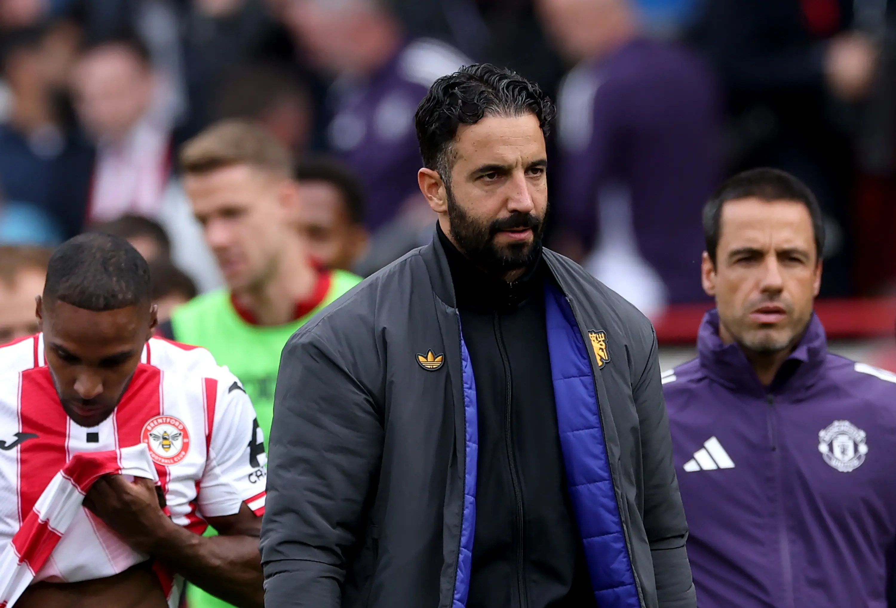 Ruben Amorim is under pressure at Man United. Image: Richard Pelham / Stringer via Getty