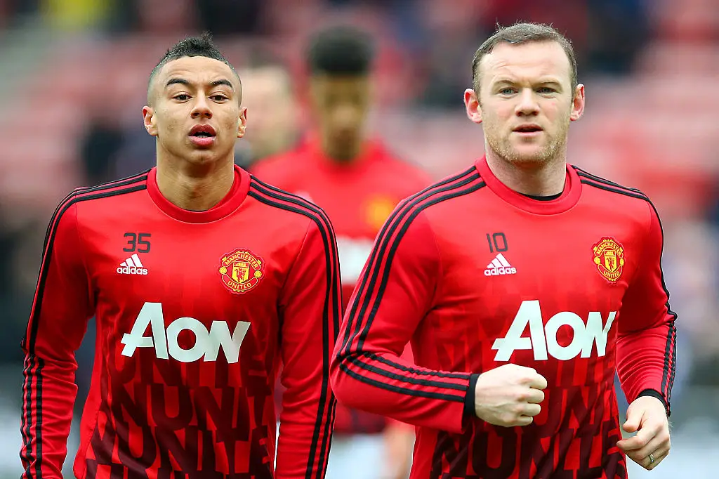 Jesse Lingard and Wayne Rooney are former Manchester United teammates (Credit:Getty)