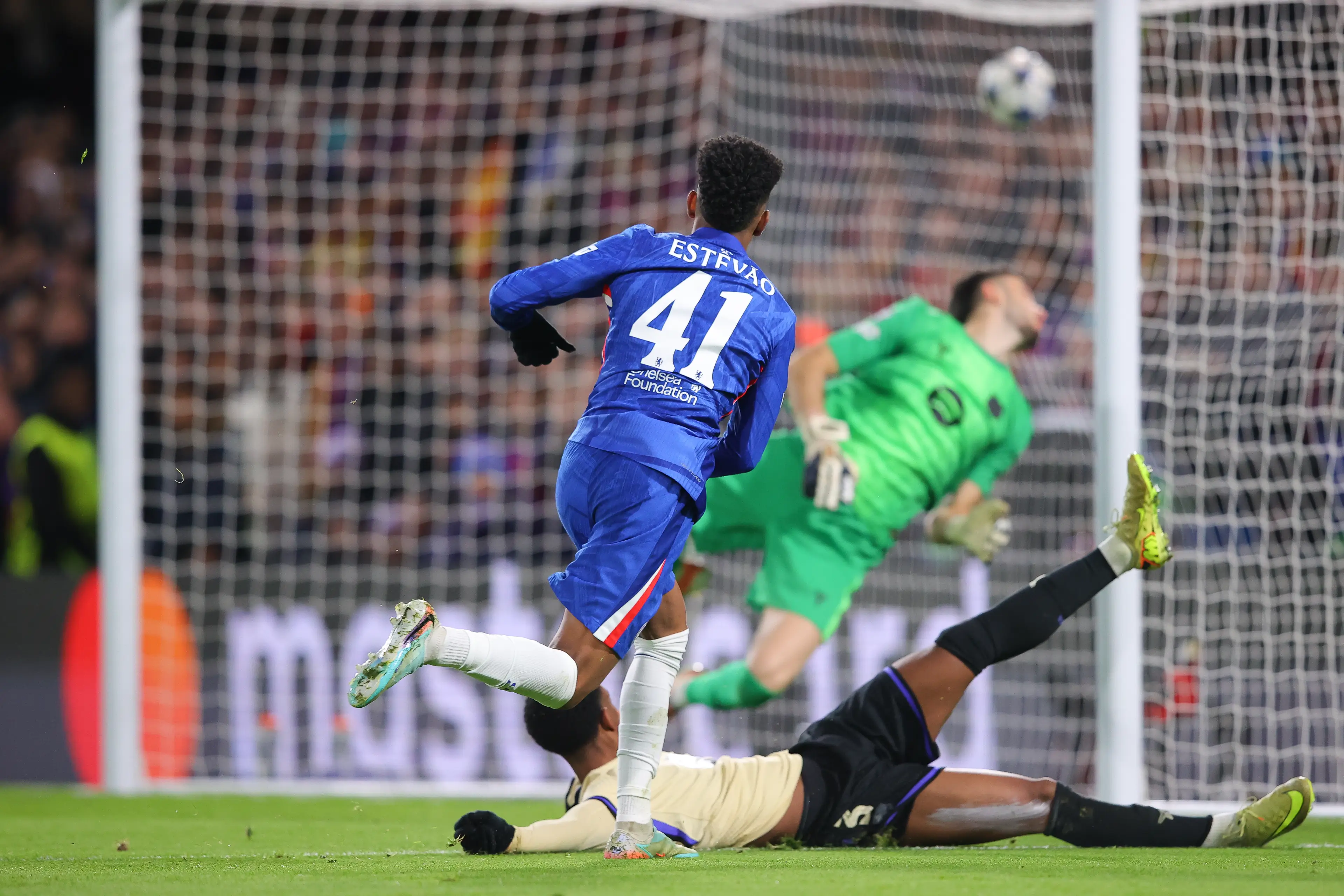 Estevao netted a stunning solo goal in Chelsea's 3-0 win over Barcelona. Image credit: Getty
