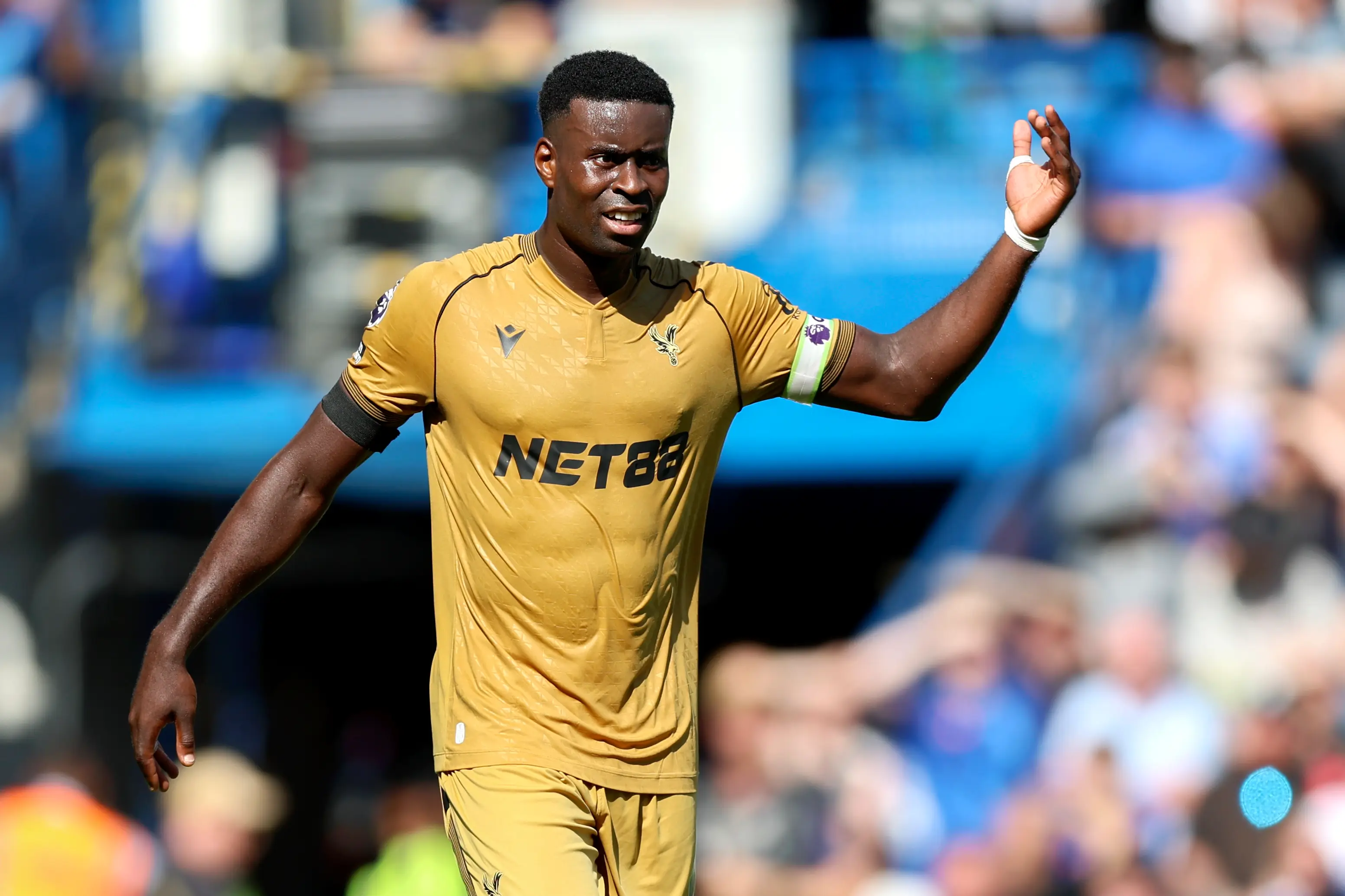 Marc Guehi in action for Crystal Palace against Chelsea. Image: Getty 