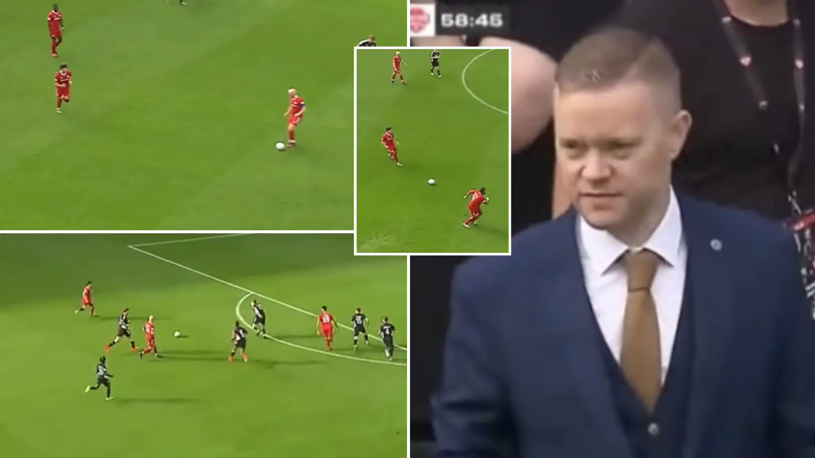 'Goldbridge ball' was in full flow during charity match against Sidemen FC, it was liquid football