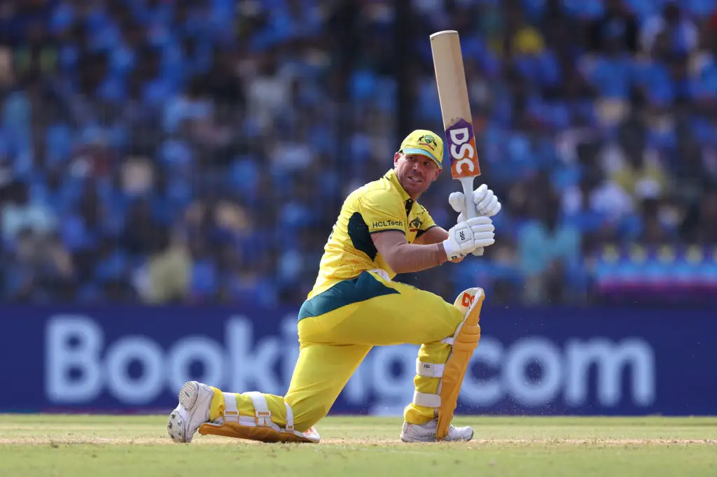 David Warner in action for Australia (Credit:Getty)