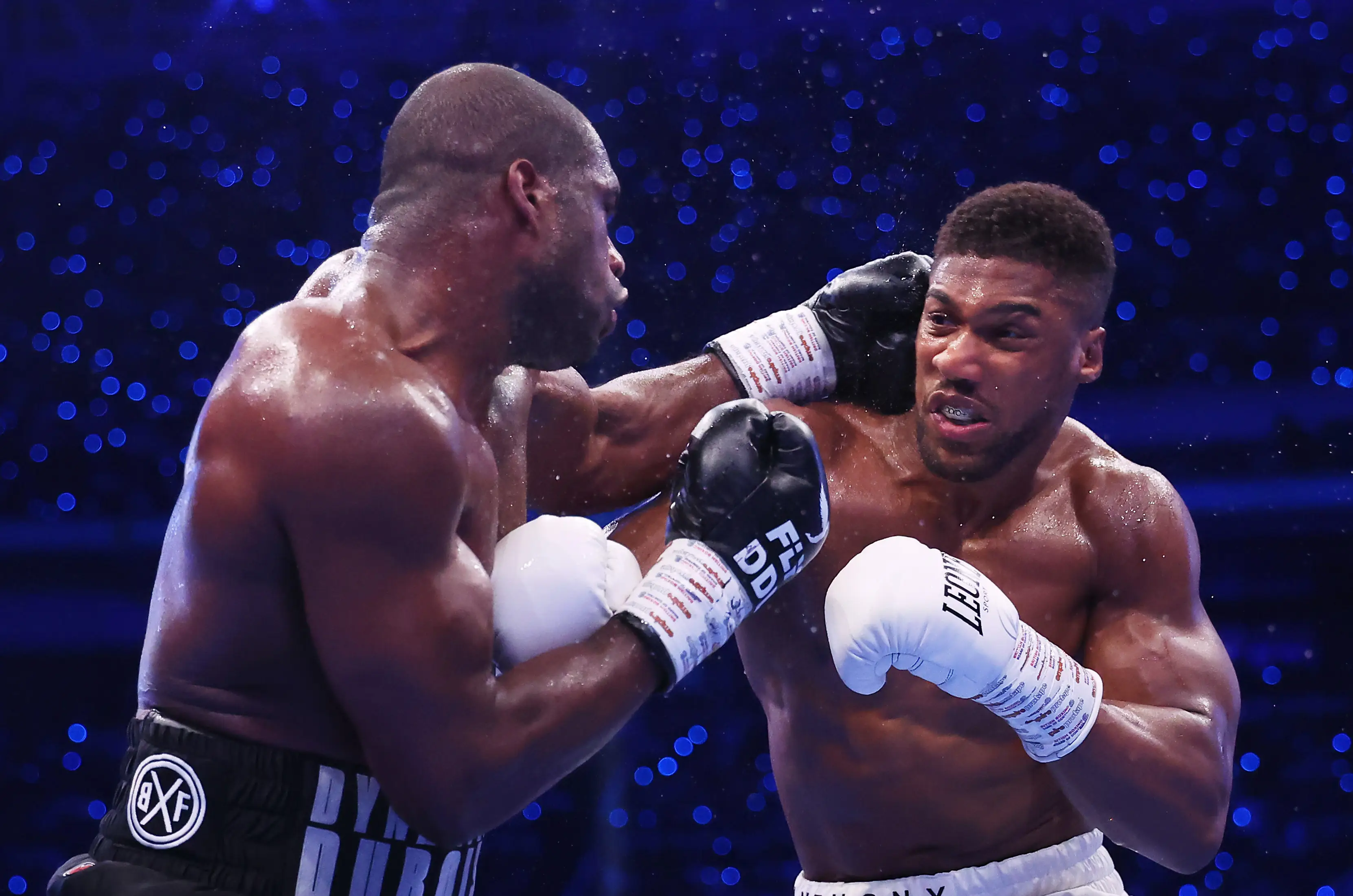 Anthony Joshua struggled against the punching power of Daniel Dubois. (