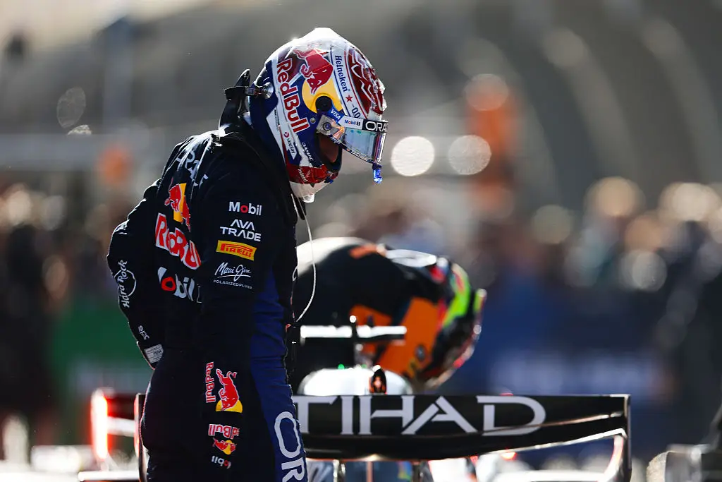 Verstappen was forced to retire from the Chinese GP due to an issue with his ERC cooling. (Image: Mark Thompson/Getty Images)