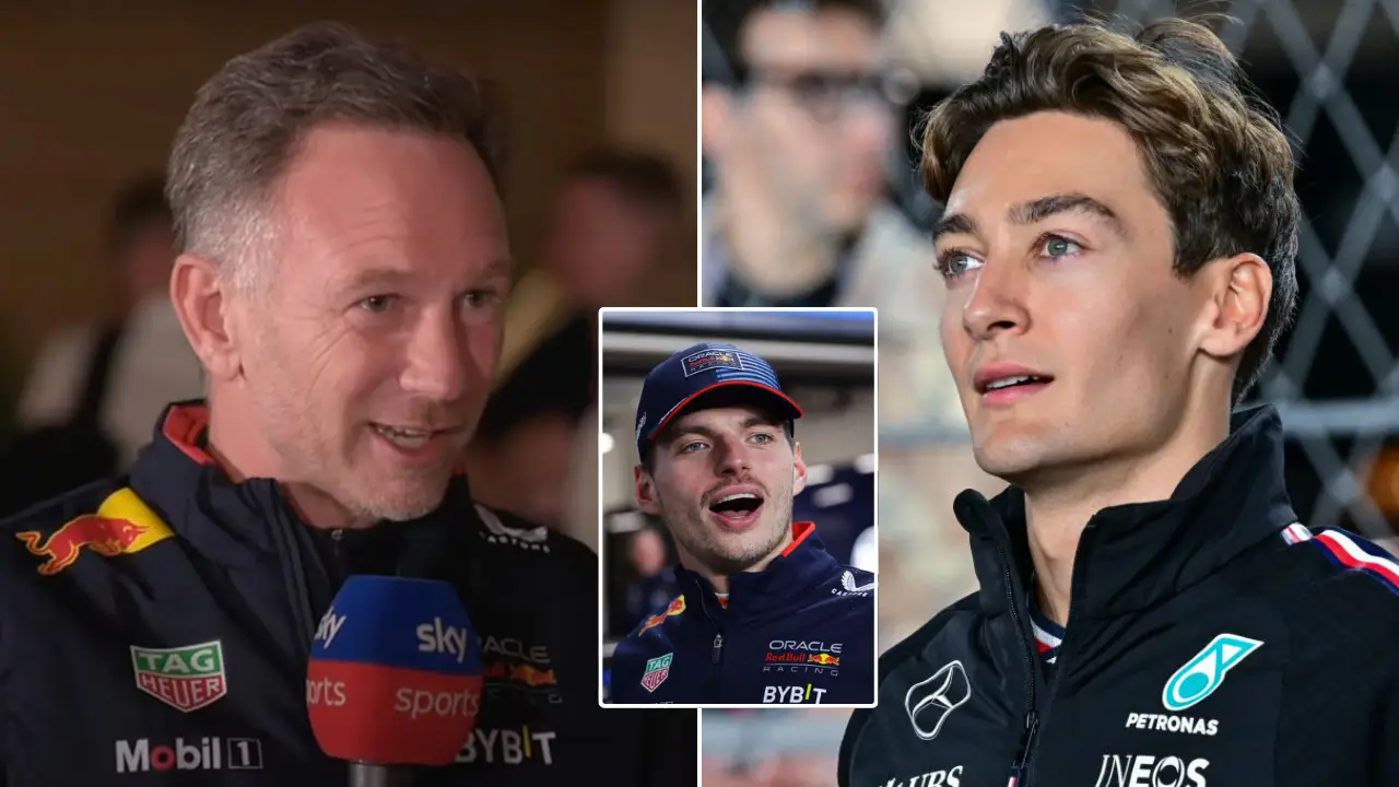 Christian Horner takes brutal swipe at George Russell as Max Verstappen row escalates after Qatar GP