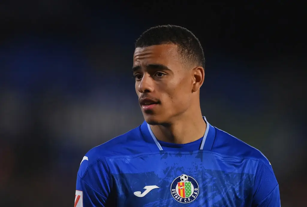Greenwood is on loan at Getafe from Manchester United (Image: Getty)