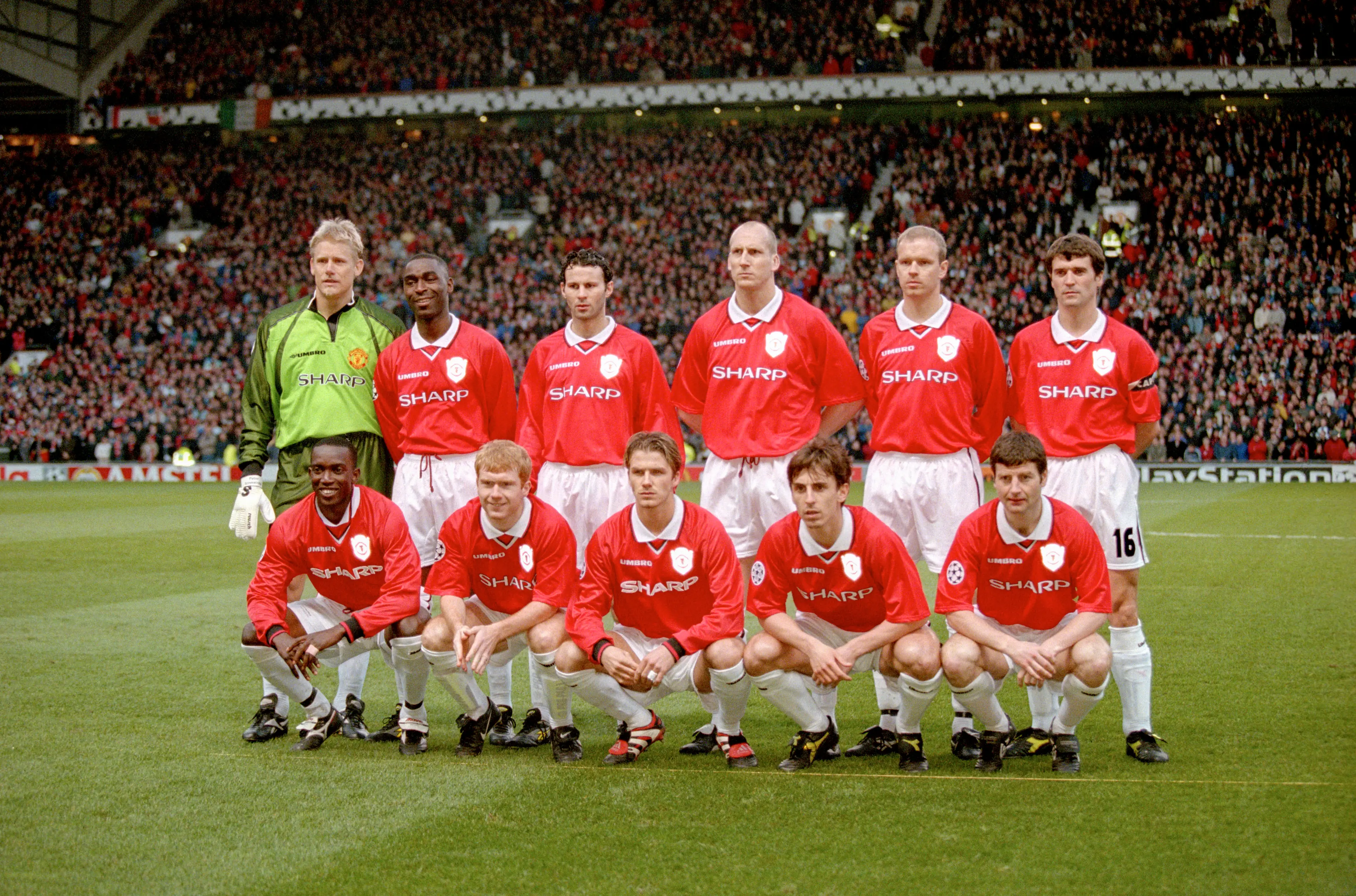 Gary Neville shared the pitch with some of Manchester United's best-ever players. Image: Getty