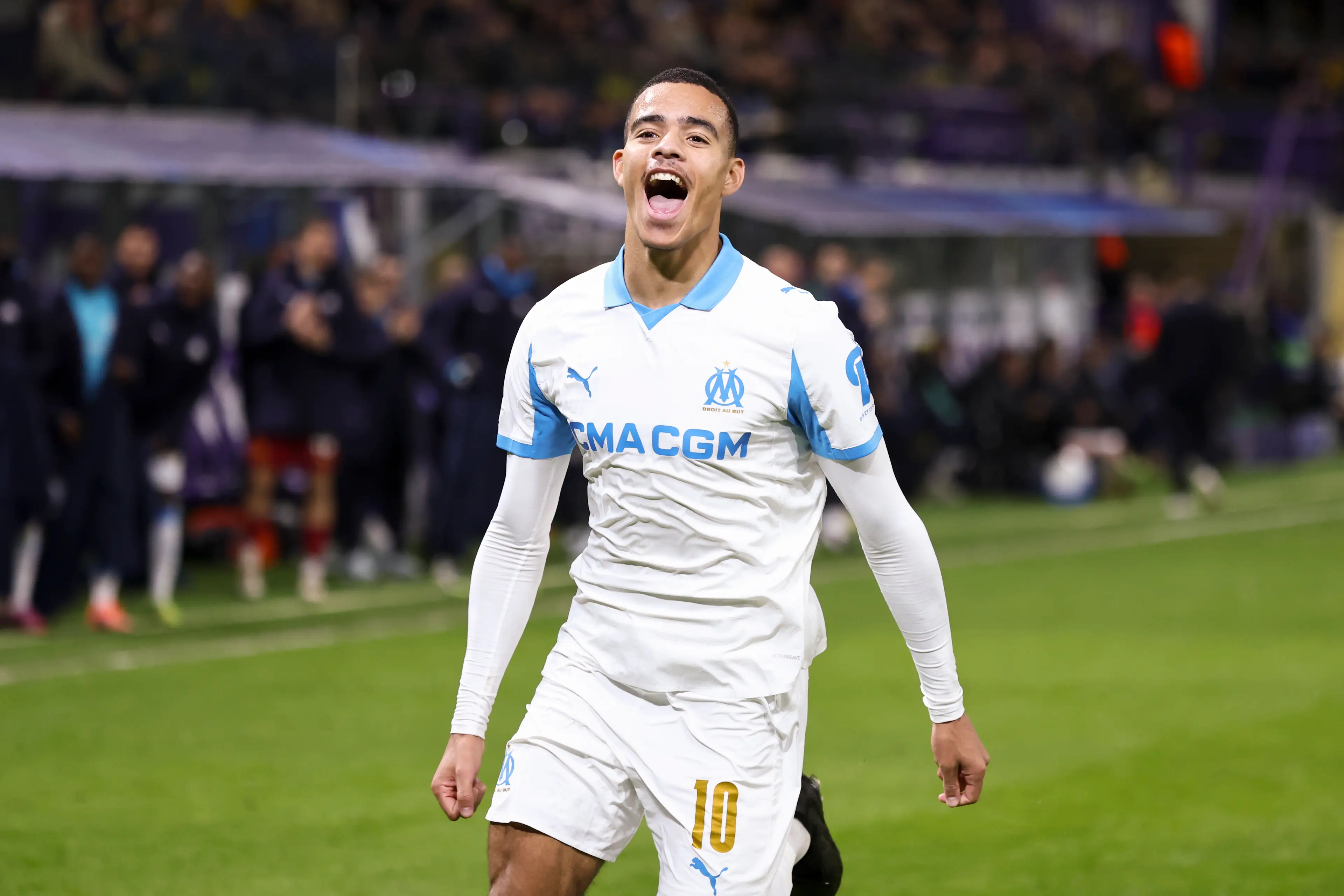 Greenwood has scored 42 goals for Marseille. Image: Getty