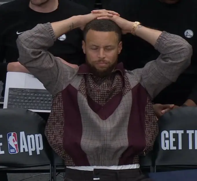 Steph Curry was in shock over Moody's horrible injury. Image: Getty