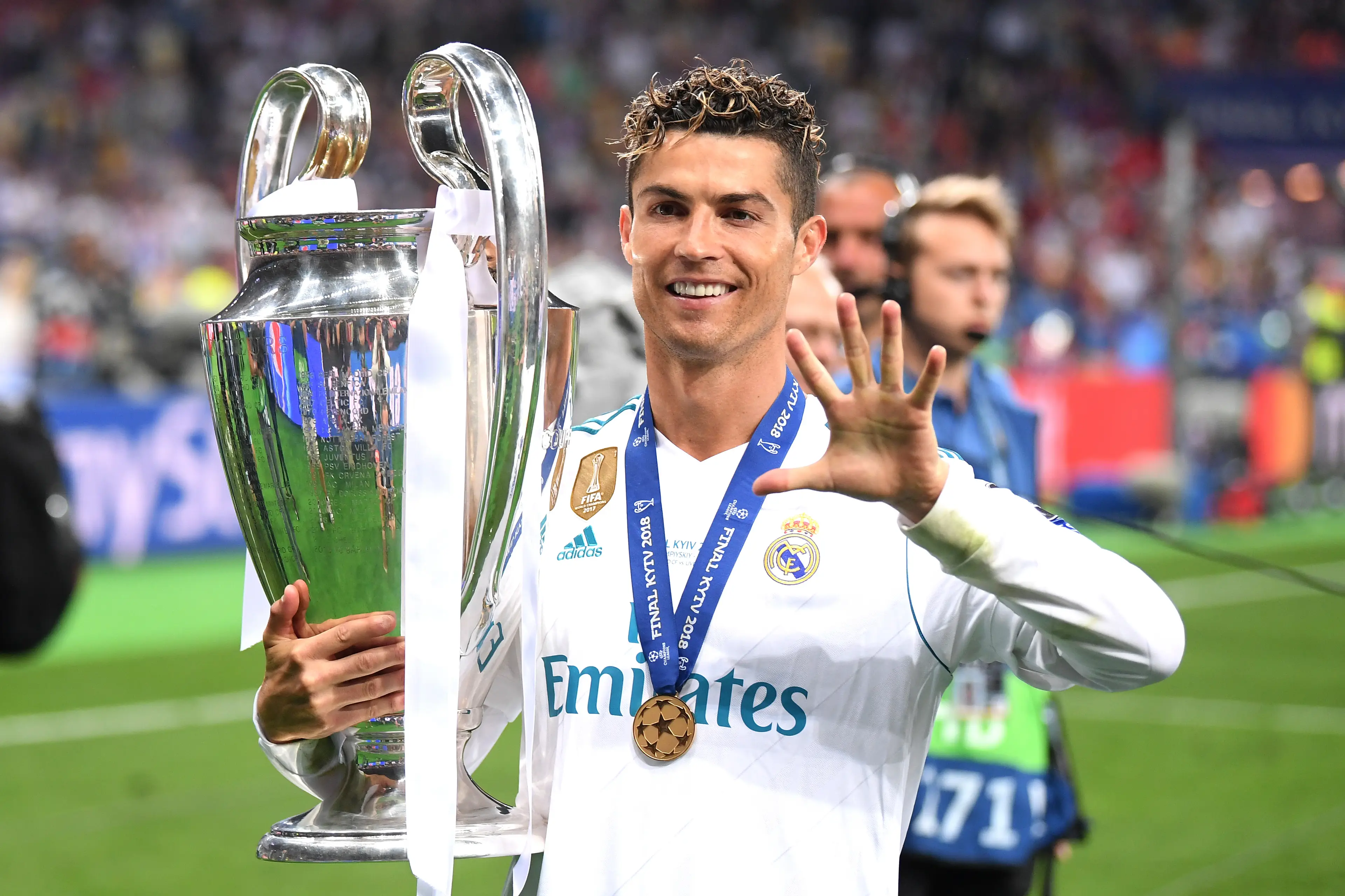Ronaldo has won five Champions League trophies (Getty)