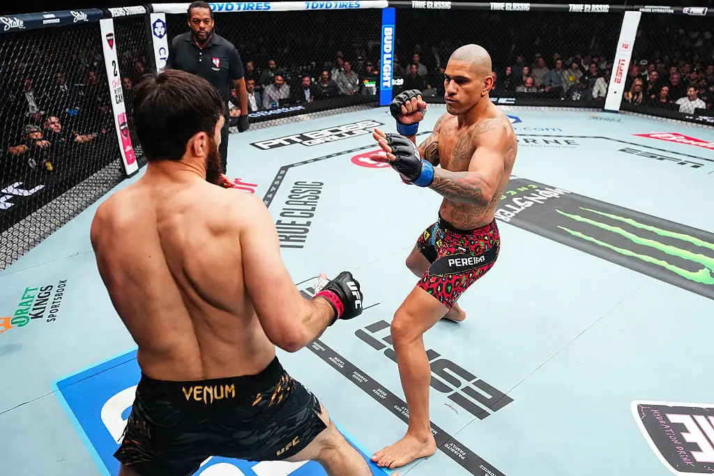 Alex Pereira in action against Magomed Ankalaev (Credit:Getty)