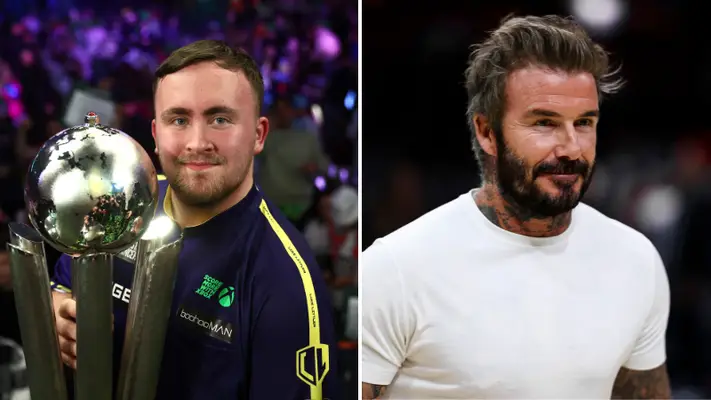 Luke Littler reveals what David Beckham messaged him after World Darts Championship triumph
