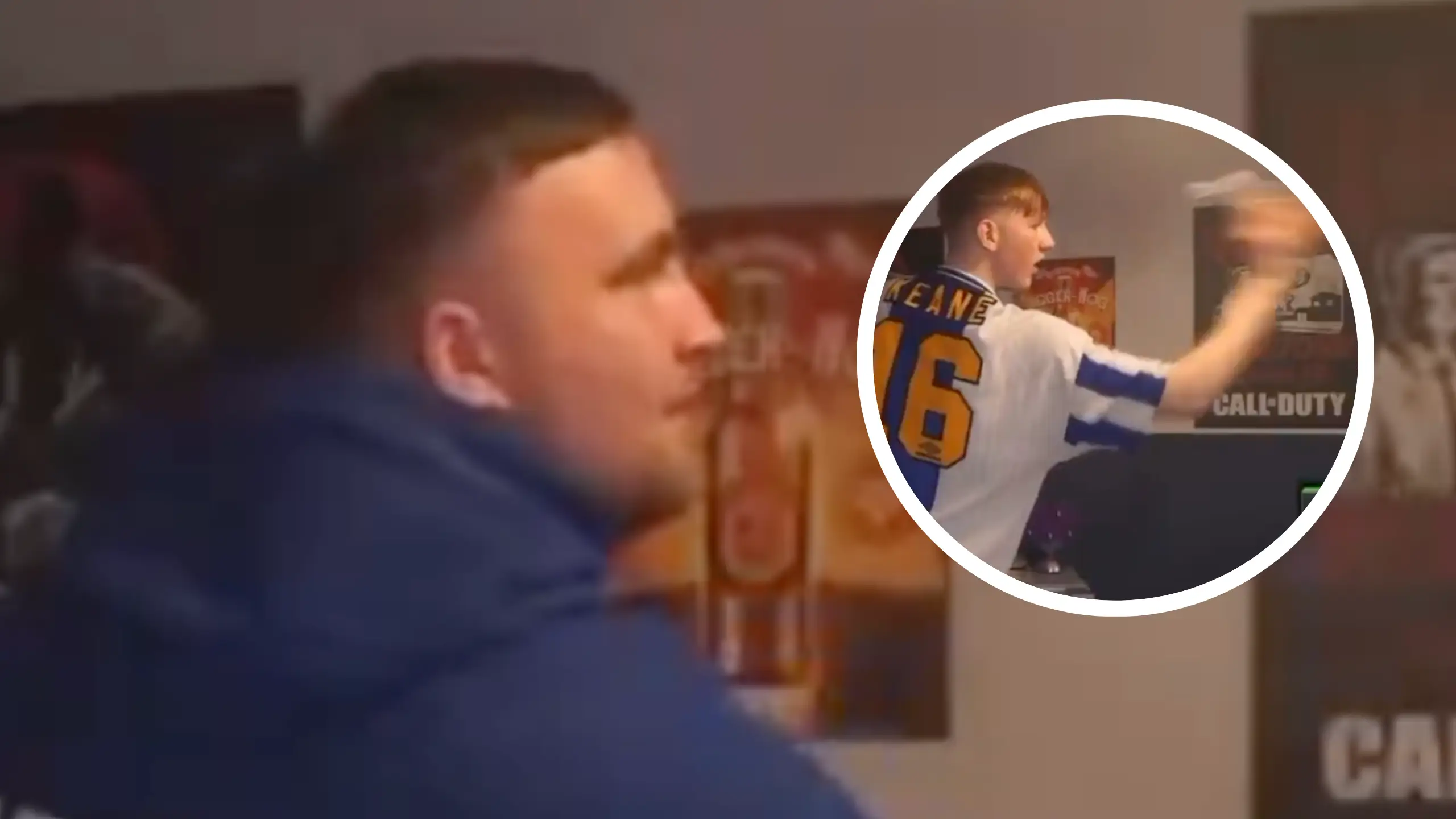 Luke Littler's reaction speaks volumes after AngryGinge almost beats him in darts match on live stream
