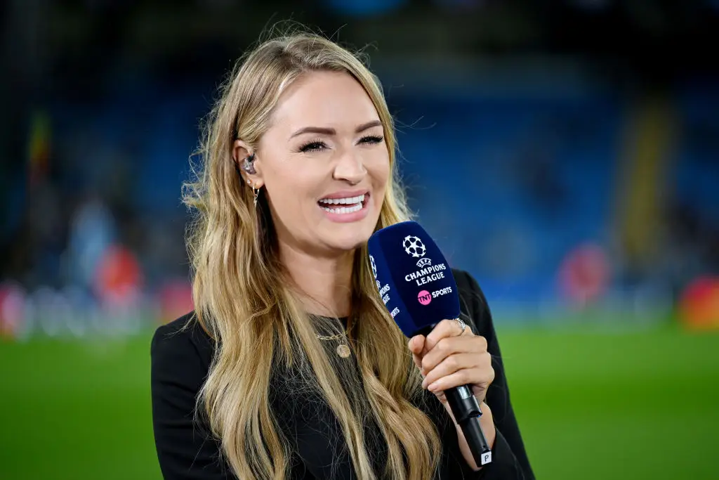Laura Woods is one of the most popular presenters in football. (Image: Michael Regan/Getty Images)