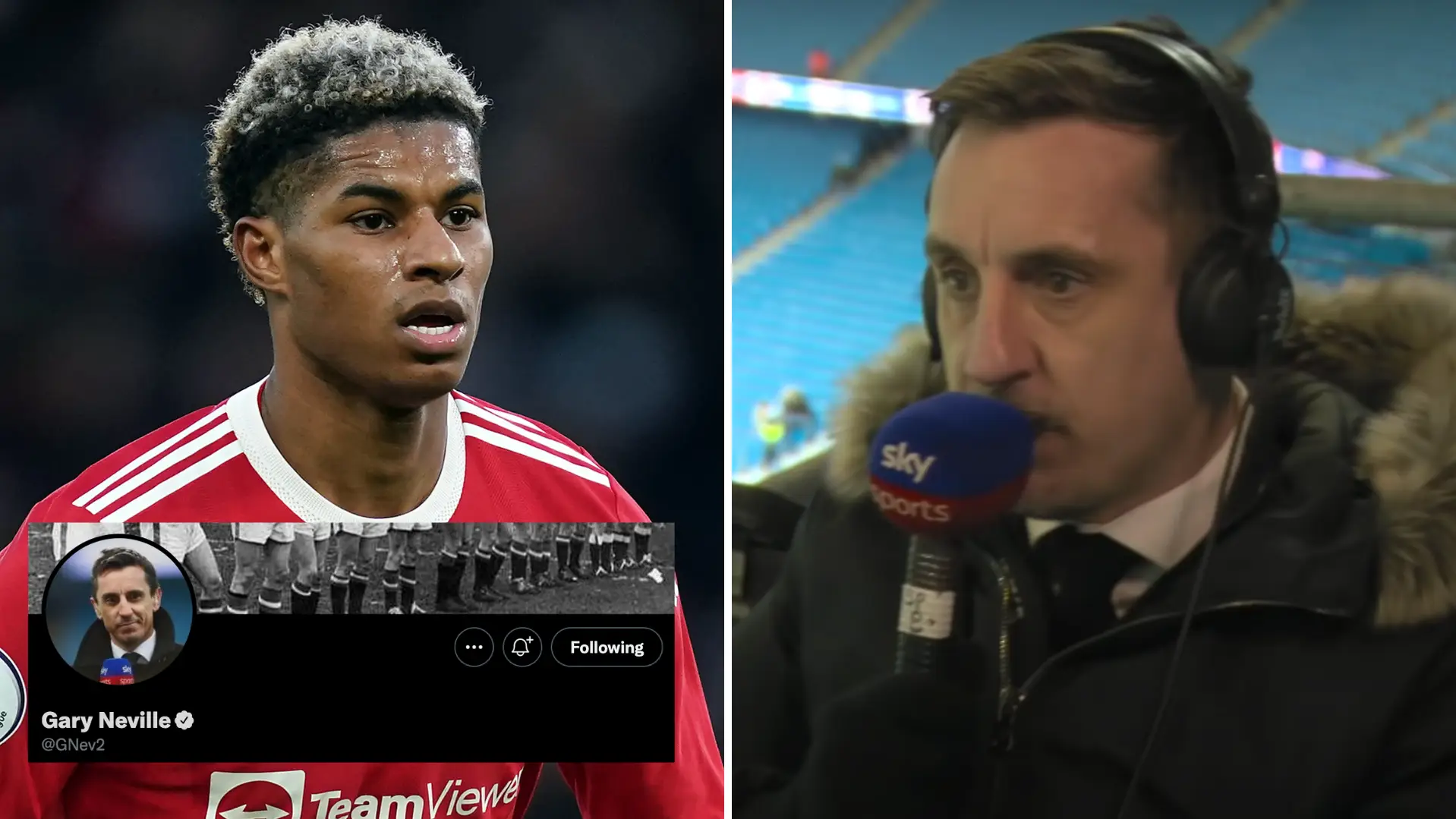 Gary Neville Breaks Down Marcus Rashford's Man United Situation Into Three Points, Rio Ferdinand Backs Him Up On One Of Them