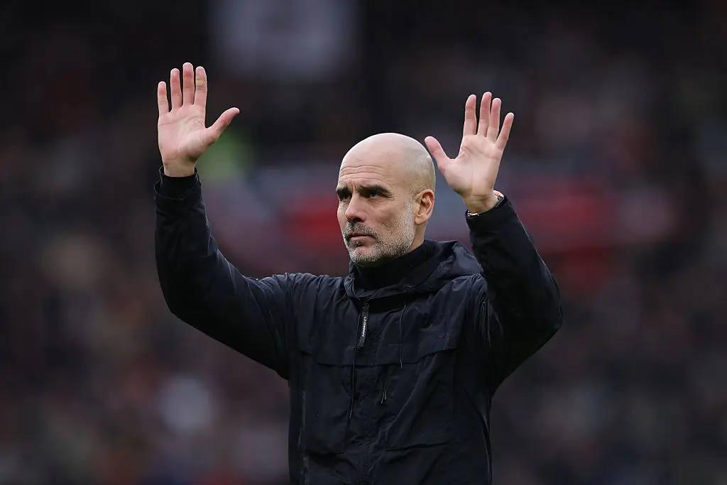 Pep Guardiola's Man City lost 2-0 against Man Utd (Credit:Getty)