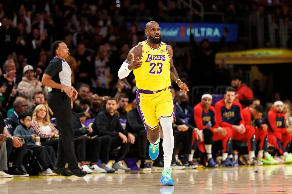 LeBron James in action for the LA Lakers (Credit:Getty)