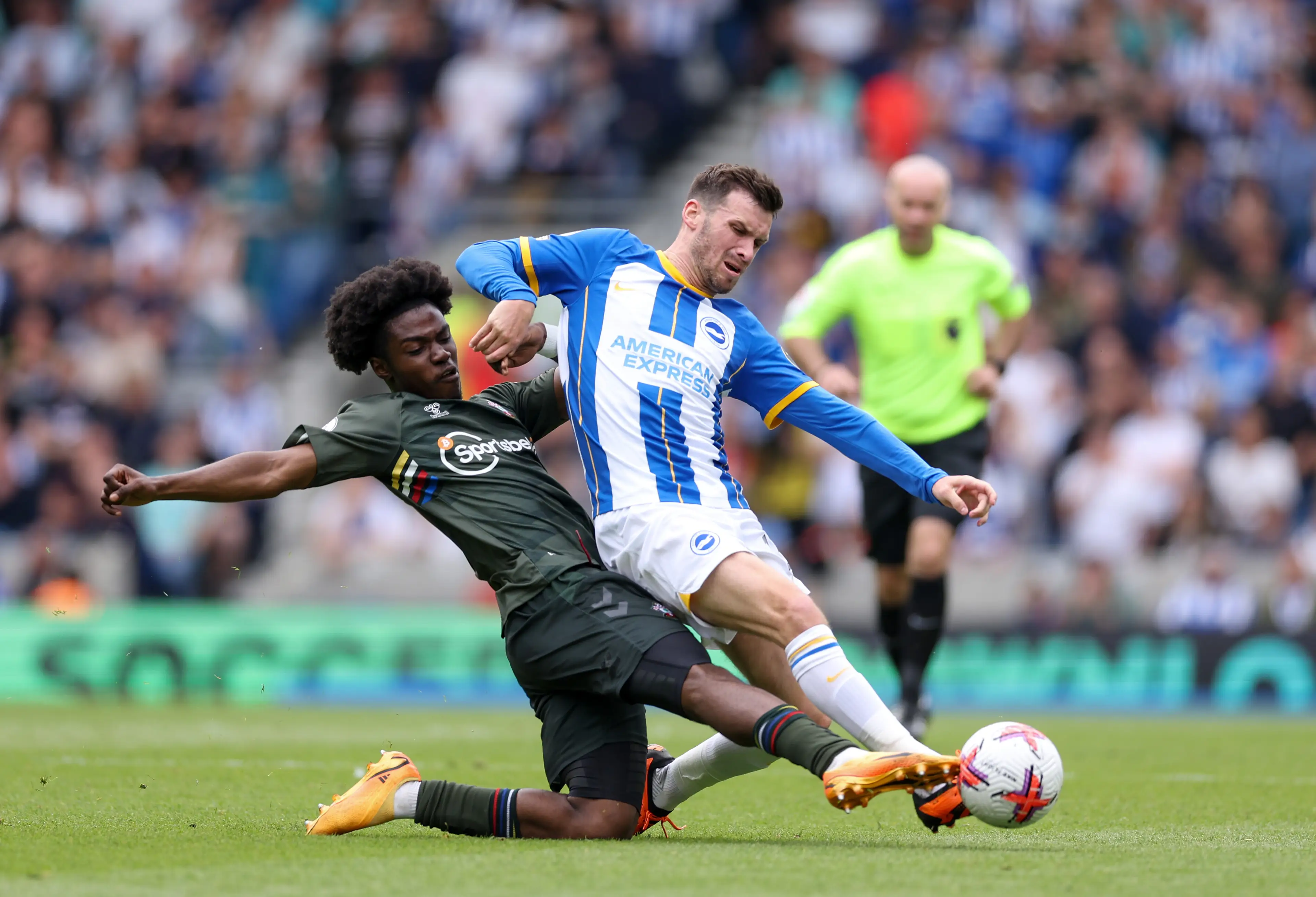 Southampton midfielder Romeo Lavia pictured (