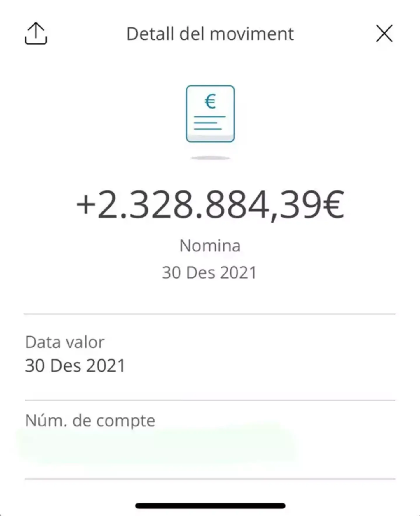 Pique posted his payslip online. Image credit: X/GerardPique