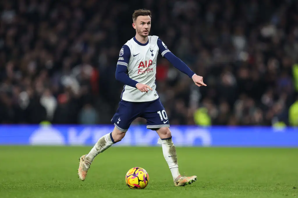 James Maddison in action against Manchester United (Credit:Getty)