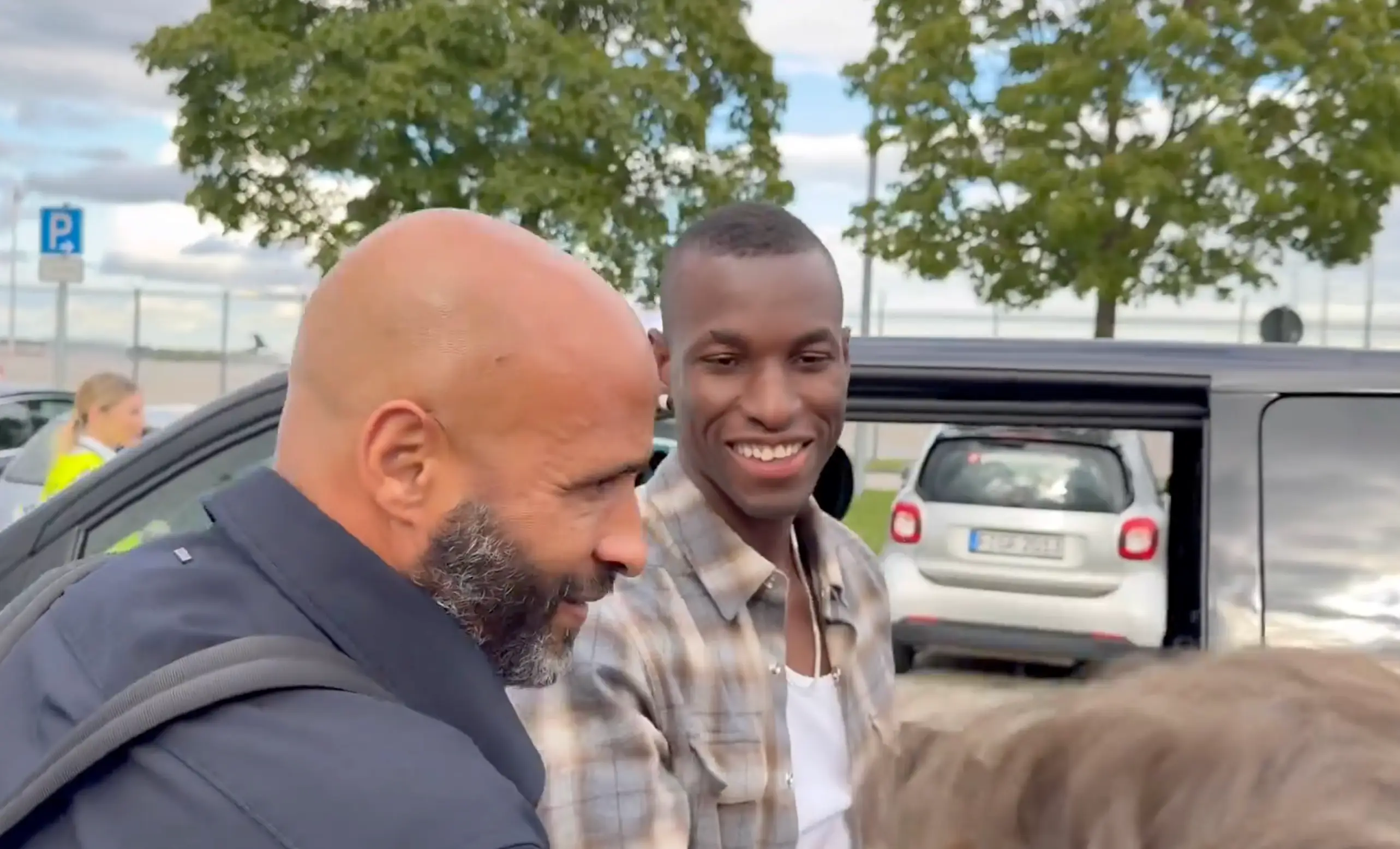 Jackson arrived in Munich on Saturday. Image credit: Sky