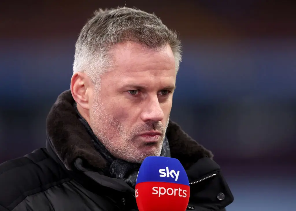 Ten Hag hit out at Sky Sports pundit Jamie Carragher earlier this season (Image: Getty)