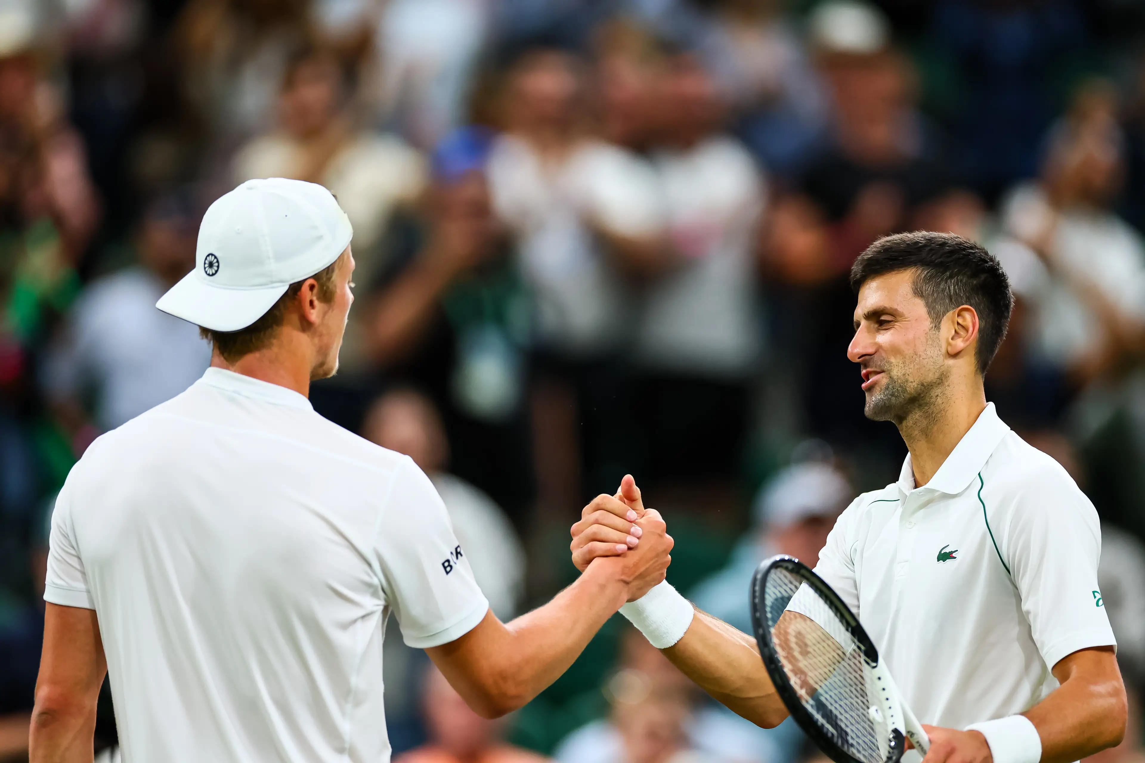 Van Rijthoven reached the fourth round of Wimbledon as a wildcard in 2022 before losing to Djokovic. Image credit: Getty