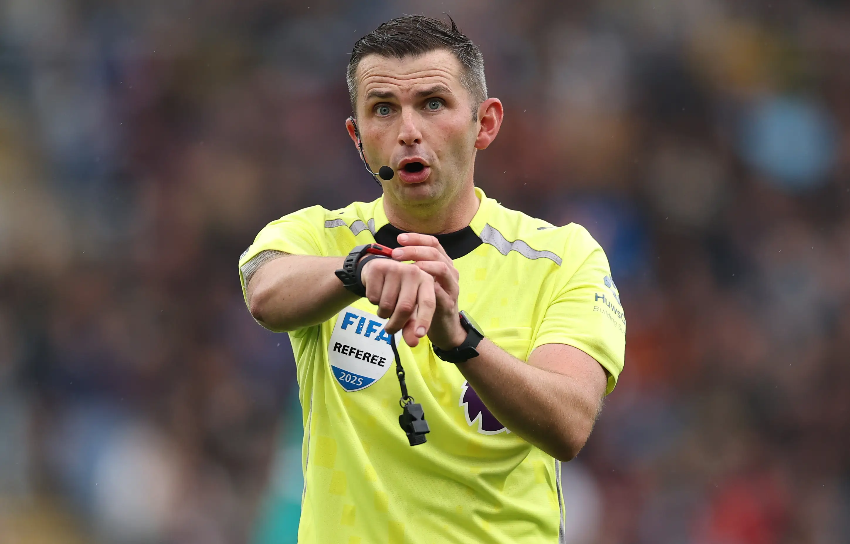 Michael Oliver is a Newcastle fan. Image credit: Getty