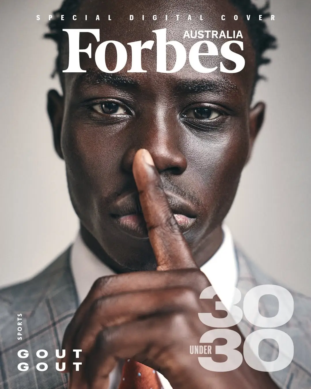 Gout Gout is the youngest member of Forbes Australia’s 30 Under 30 list for 2025. Image credit: Getty