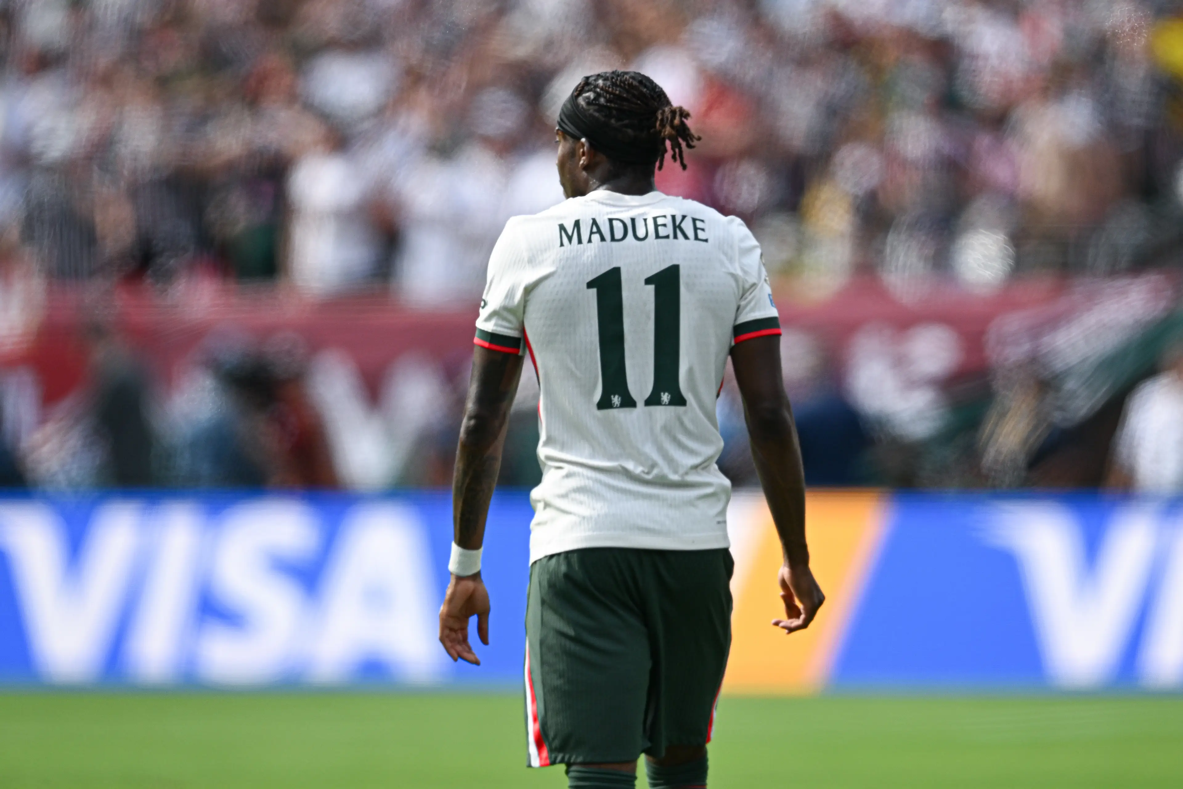 Madueke played his last game for Chelsea at the Club World Cup. Image credit: Getty