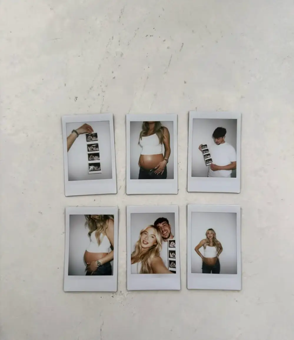 The pregnancy was announced on Instagram. Image: Instagram/@oli.arblaster