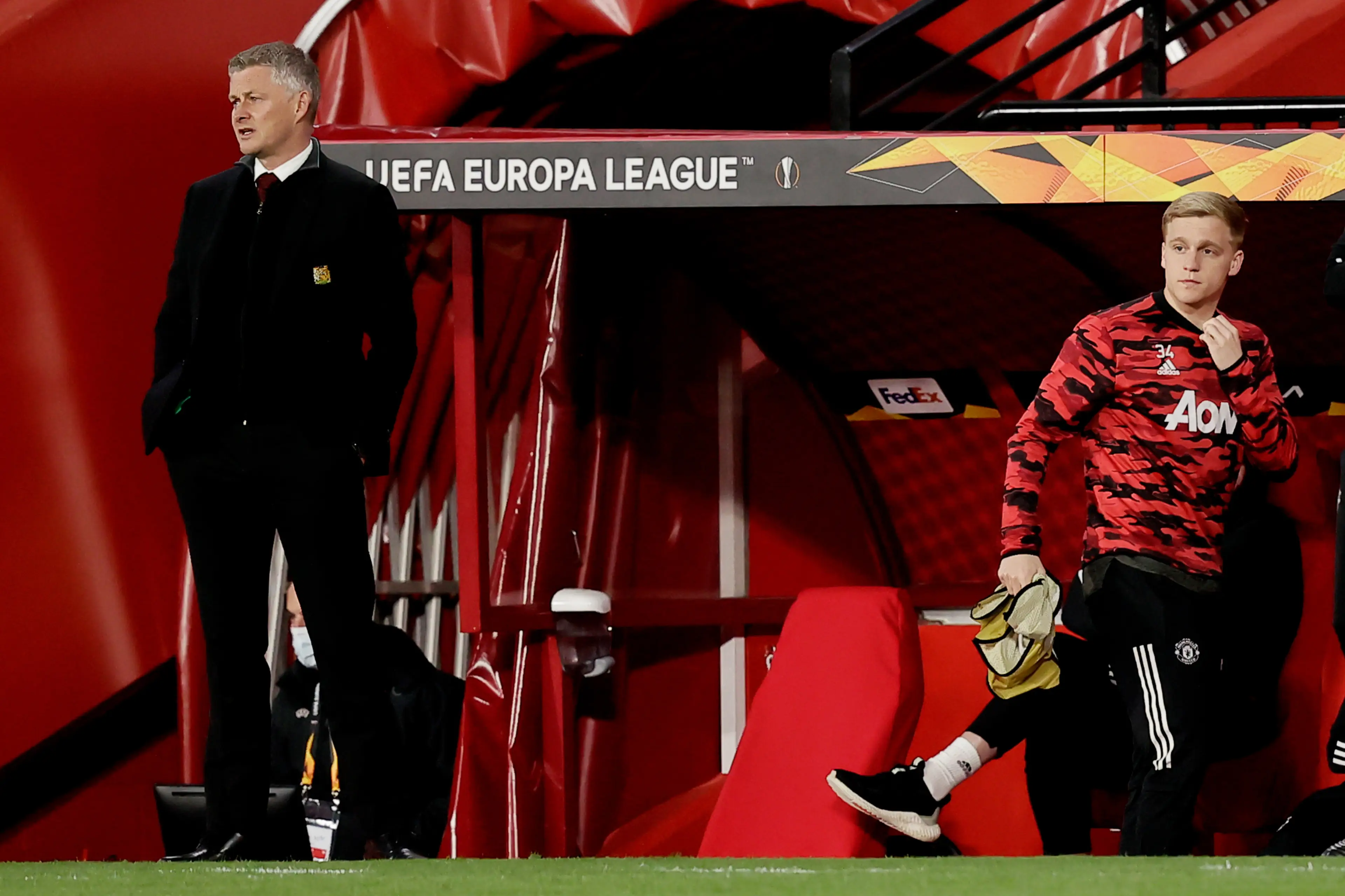 Solskjaer pushed to sign Van de Beek in the summer of 2020, but used him sparingly. Image credit: Getty