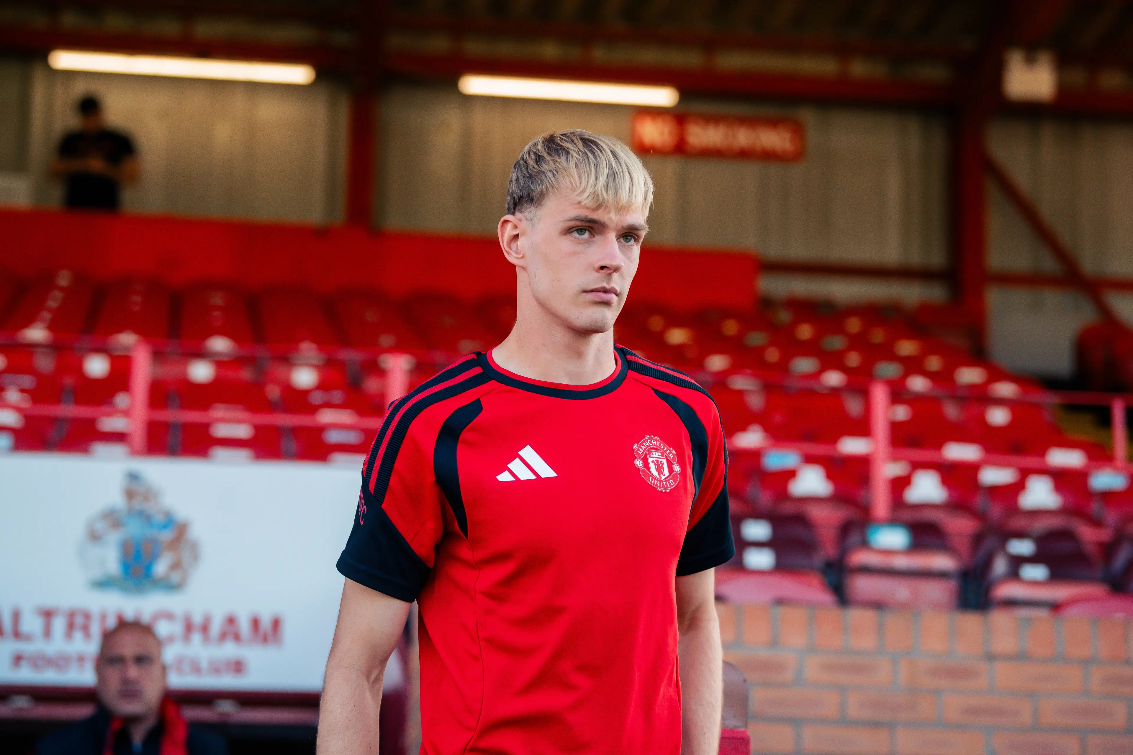Collyer featured for United's under-21's in a pre-season game against Altrincham on Friday. Image credit: Getty