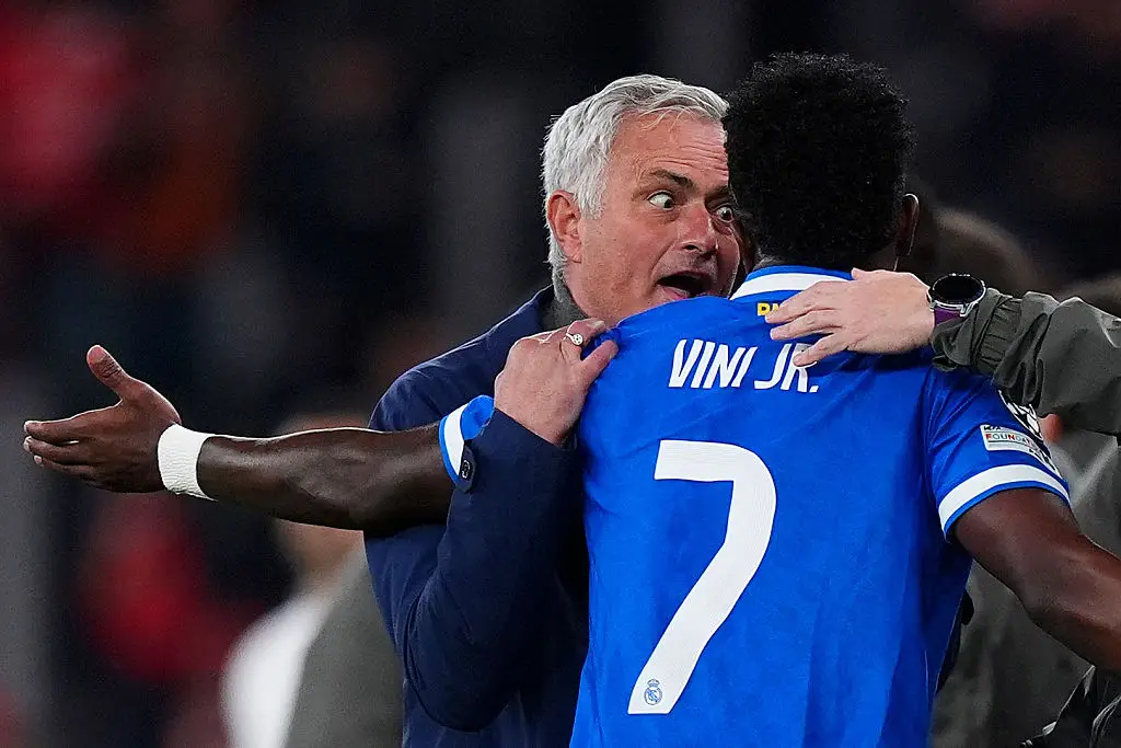 Jose Mourinho spoke with Vinicus Jr following the incident. (Image: Angel Martinez/Getty Images)
