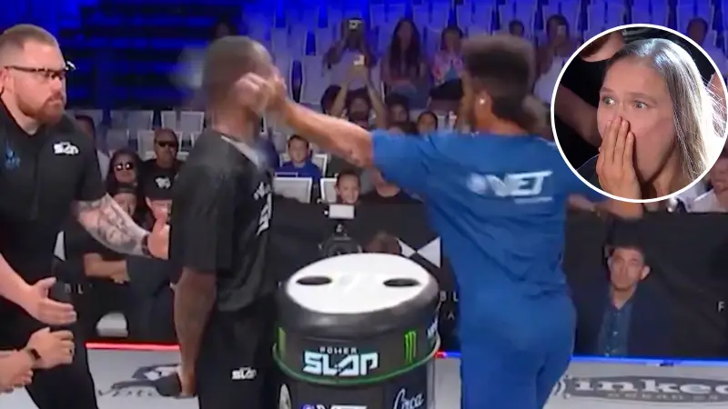 Fans are calling knockout in Power Slap tournament 'most brutal ever' as Ronda Rousey left stunned