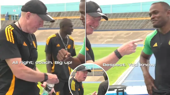 Fans left in stitches after footage of Steve McClaren 'learning Jamaican' in first training session emerges