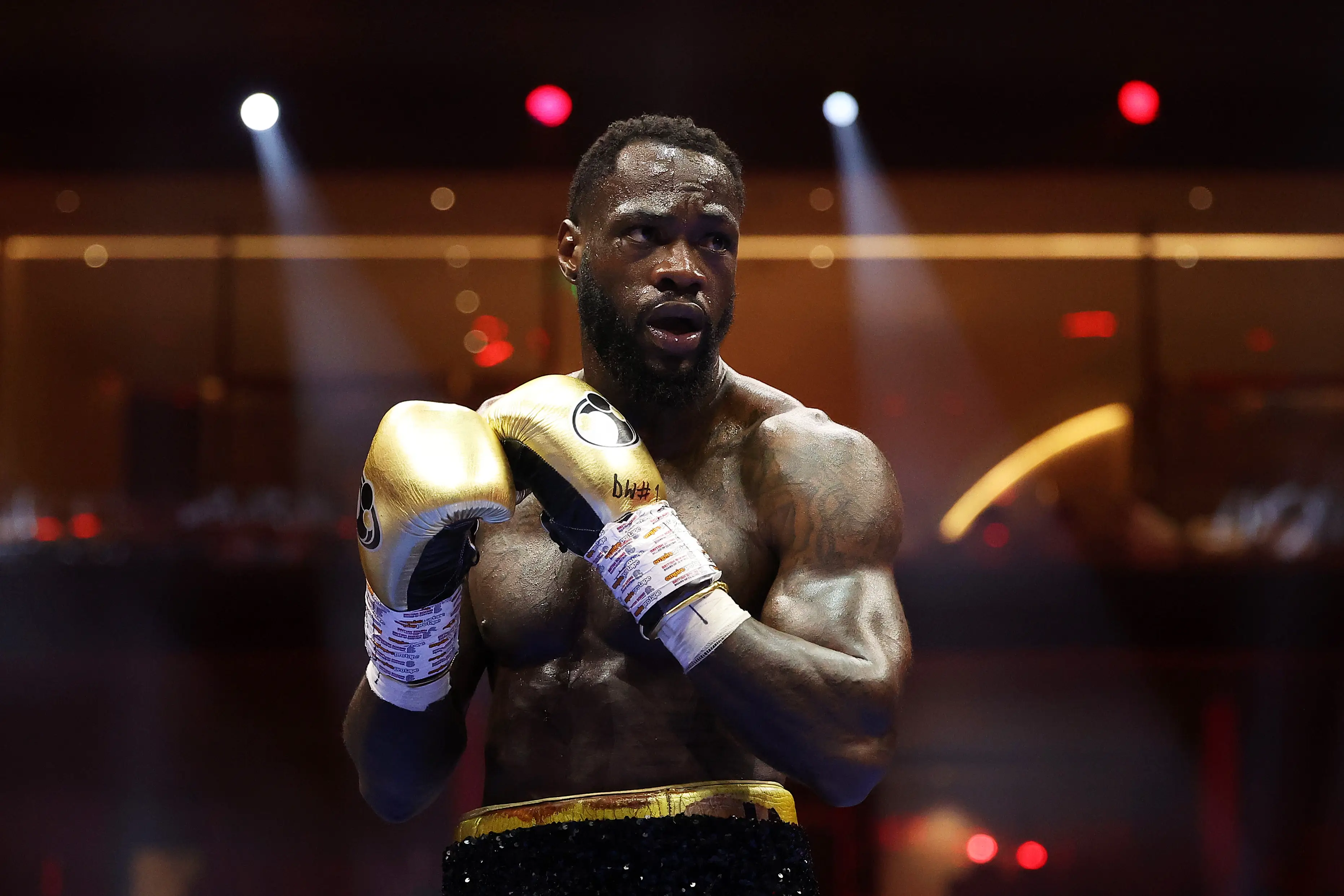 Deontay Wilder believes Jake Paul vs. Anthony Joshua is 'scripted'. Image: Getty 