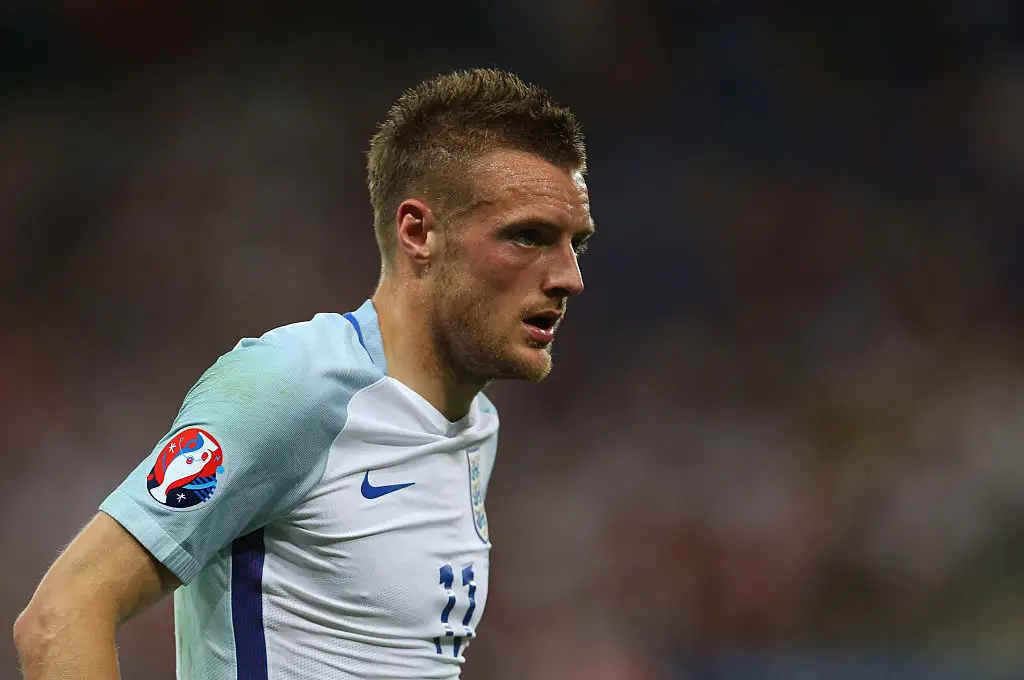 Jamie Vardy in action for England at Euro 2016 (Credit:Getty)