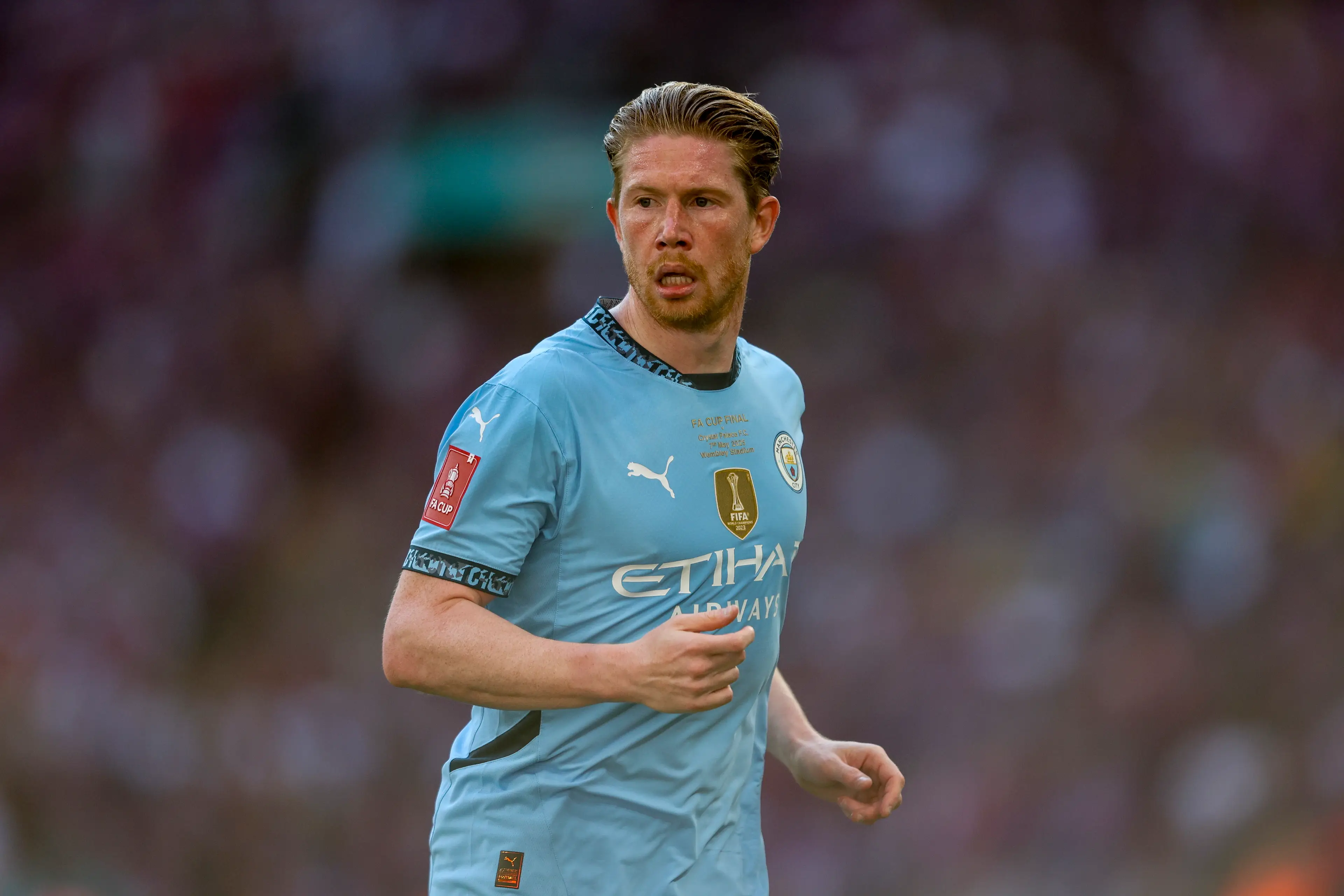 Kevin De Bruyne couldn't sign off with an FA Cup final. Image: Getty