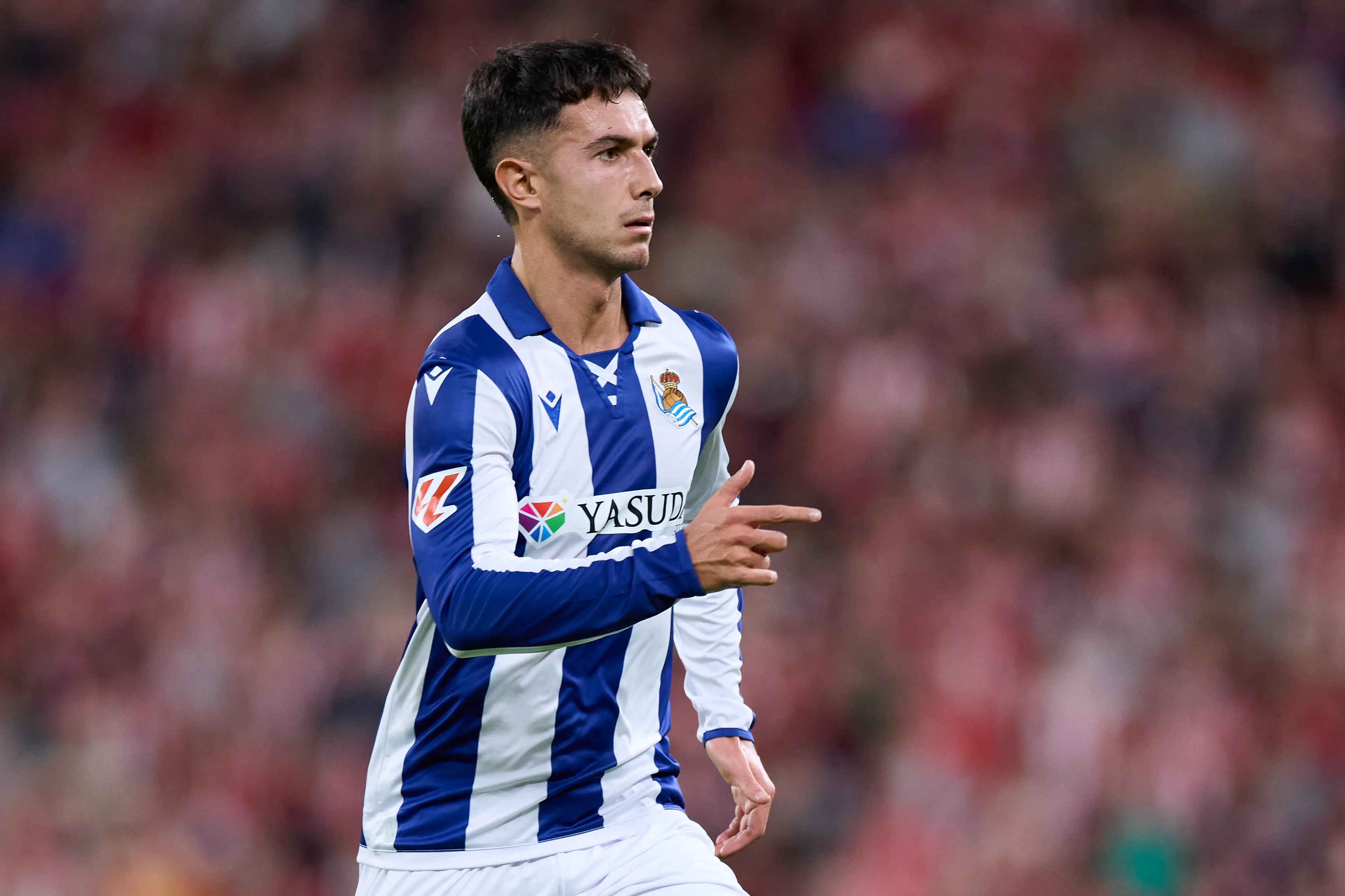 Martin Zubimendi has changed his mind on staying at Real Sociedad, reports say. Image: Getty