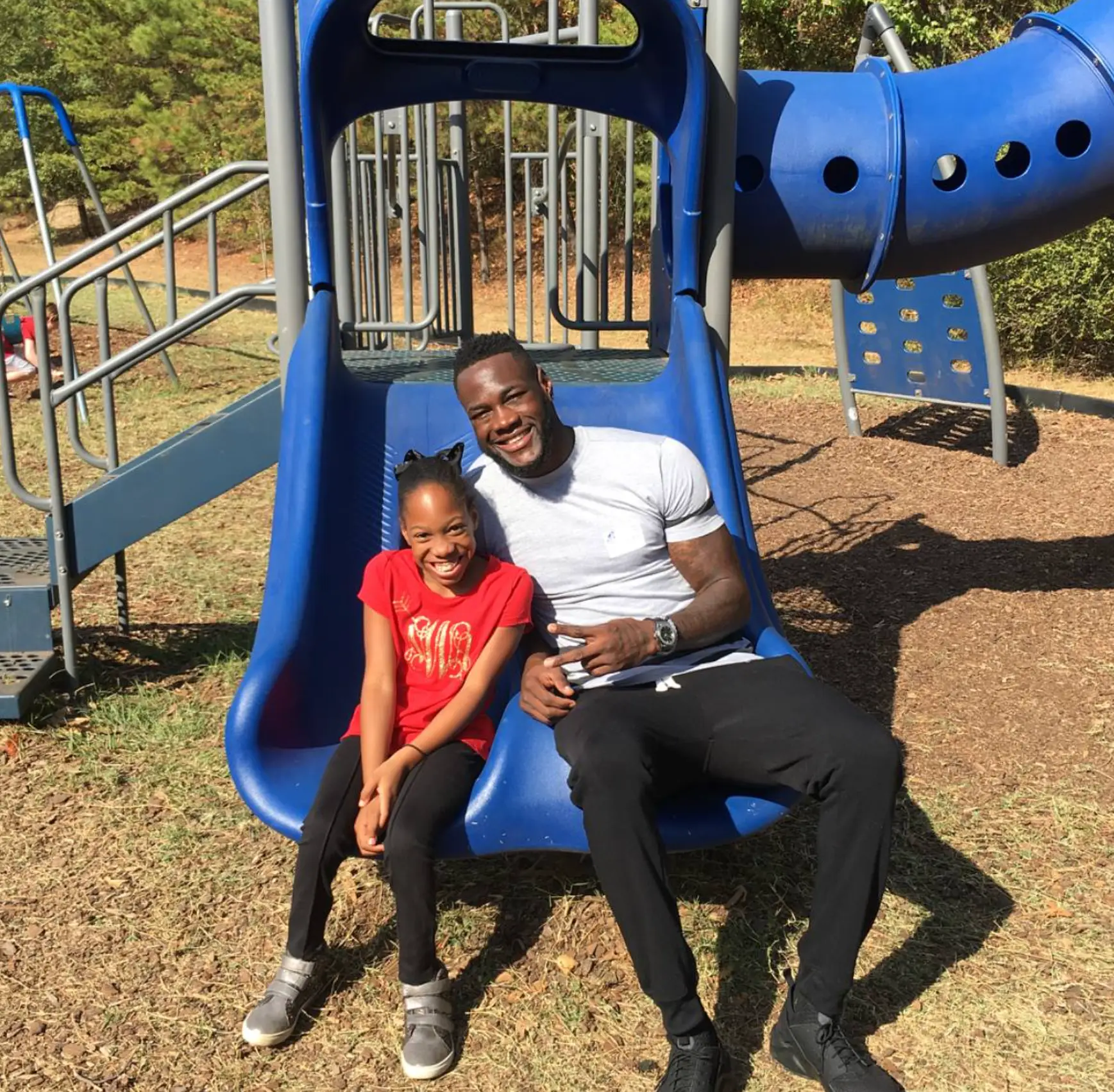 Naieya and Deontay Wilder in 2016 (Credit:DeontayWilder/Facebook)