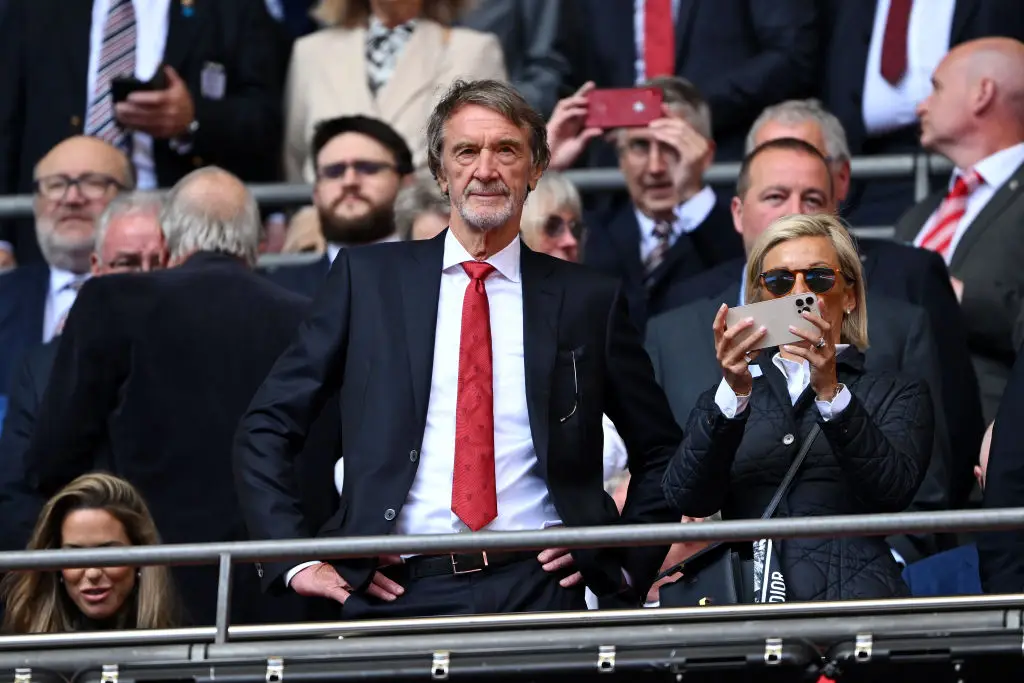 Manchester United owner Sir Jim Ratcliffe has faced heavy criticism this season. (Image: Getty)